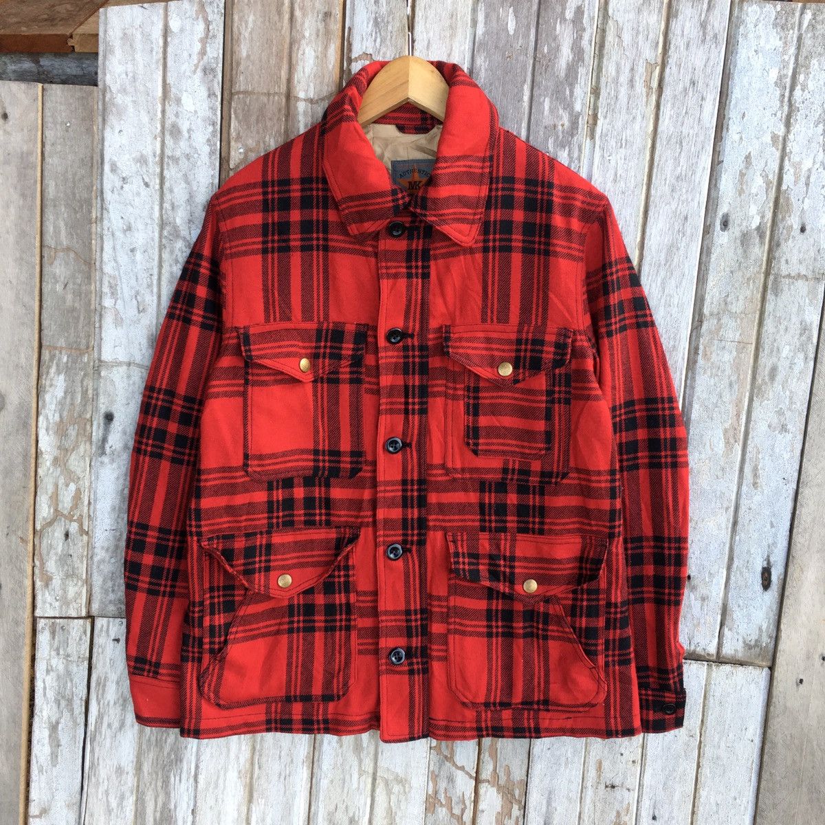 Japanese Brand Vintage Mike Kurtis Japanese Brand Zipper Button Wool Jacket Size US L / EU 52-54 / 3 - 1 Thumbnail