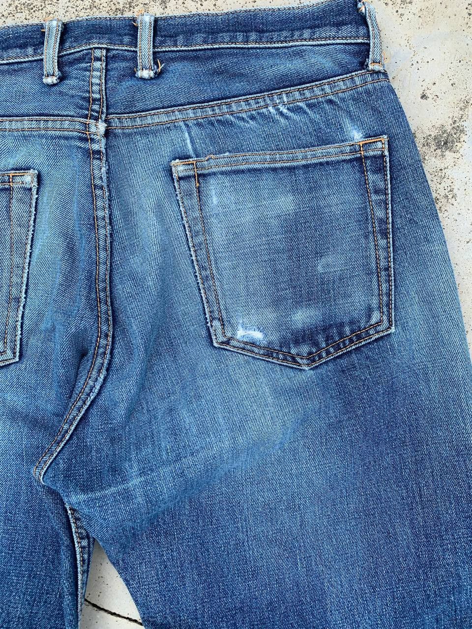 Japanese Brand New Yorker Button Fly Distressed Selvedge Denim Jeans Size US 31 - 9 Thumbnail