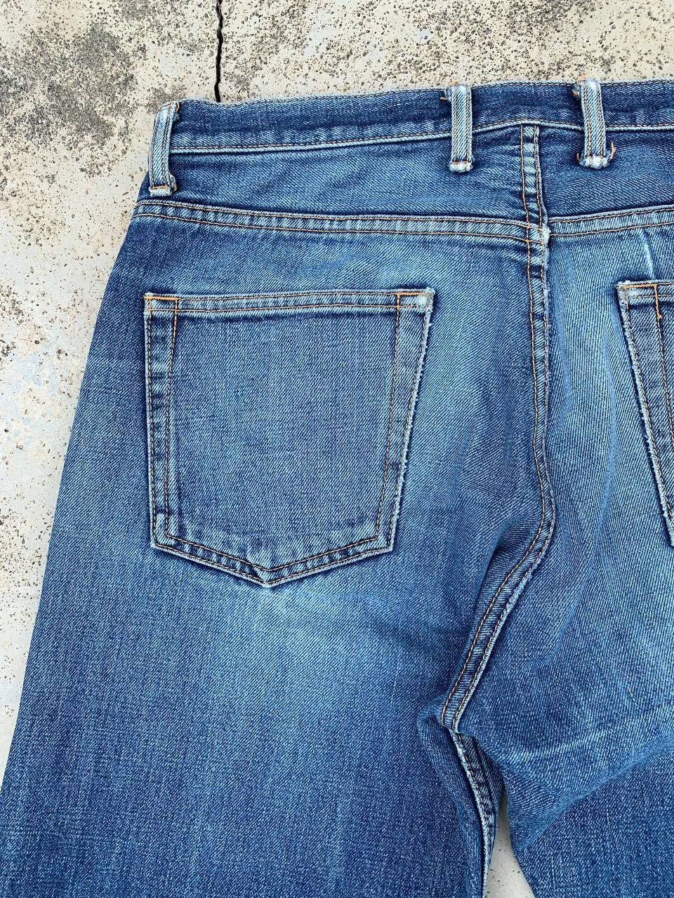 Japanese Brand New Yorker Button Fly Distressed Selvedge Denim Jeans Size US 31 - 10 Thumbnail