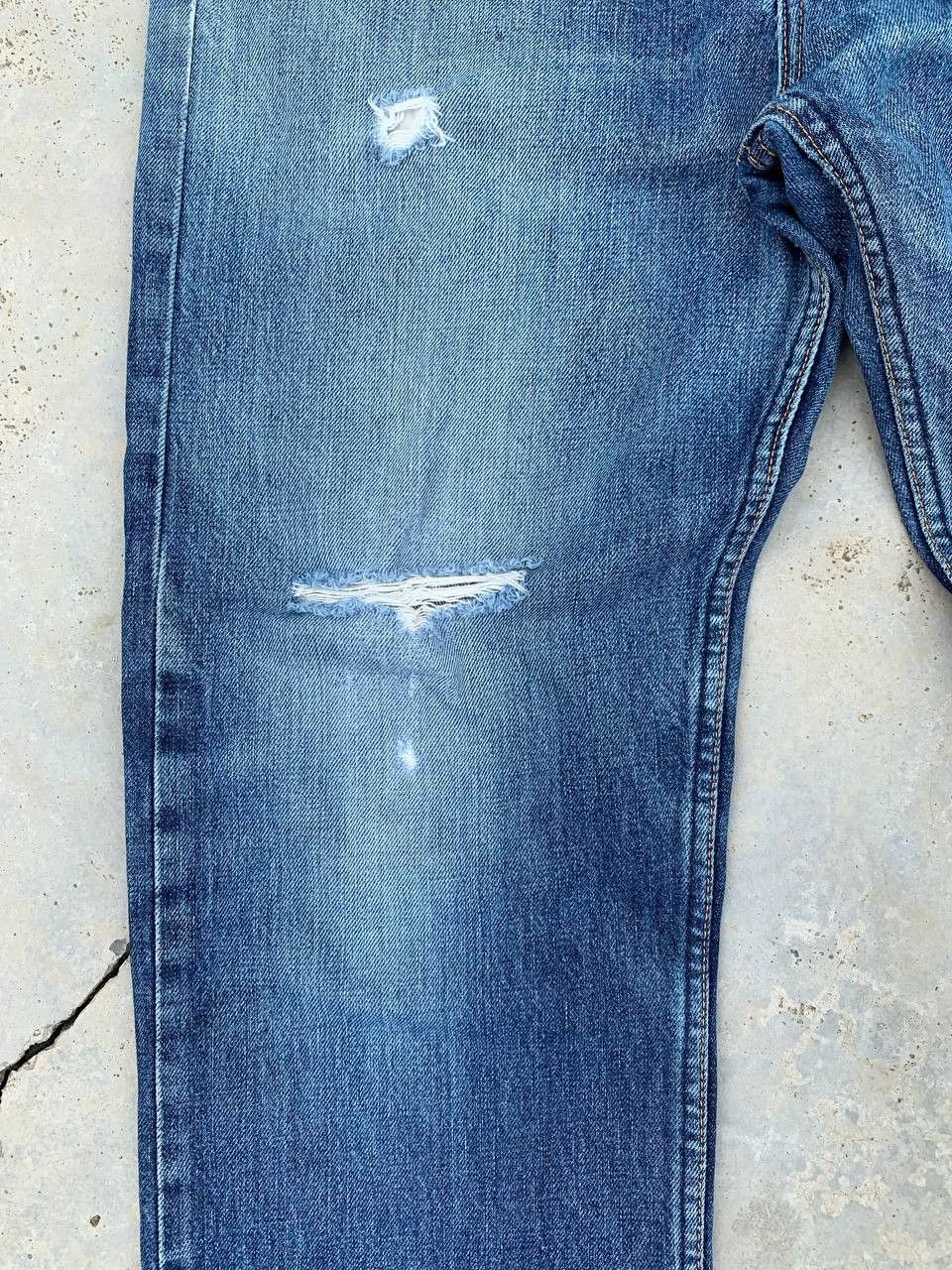 Japanese Brand New Yorker Button Fly Distressed Selvedge Denim Jeans Size US 31 - 8 Thumbnail