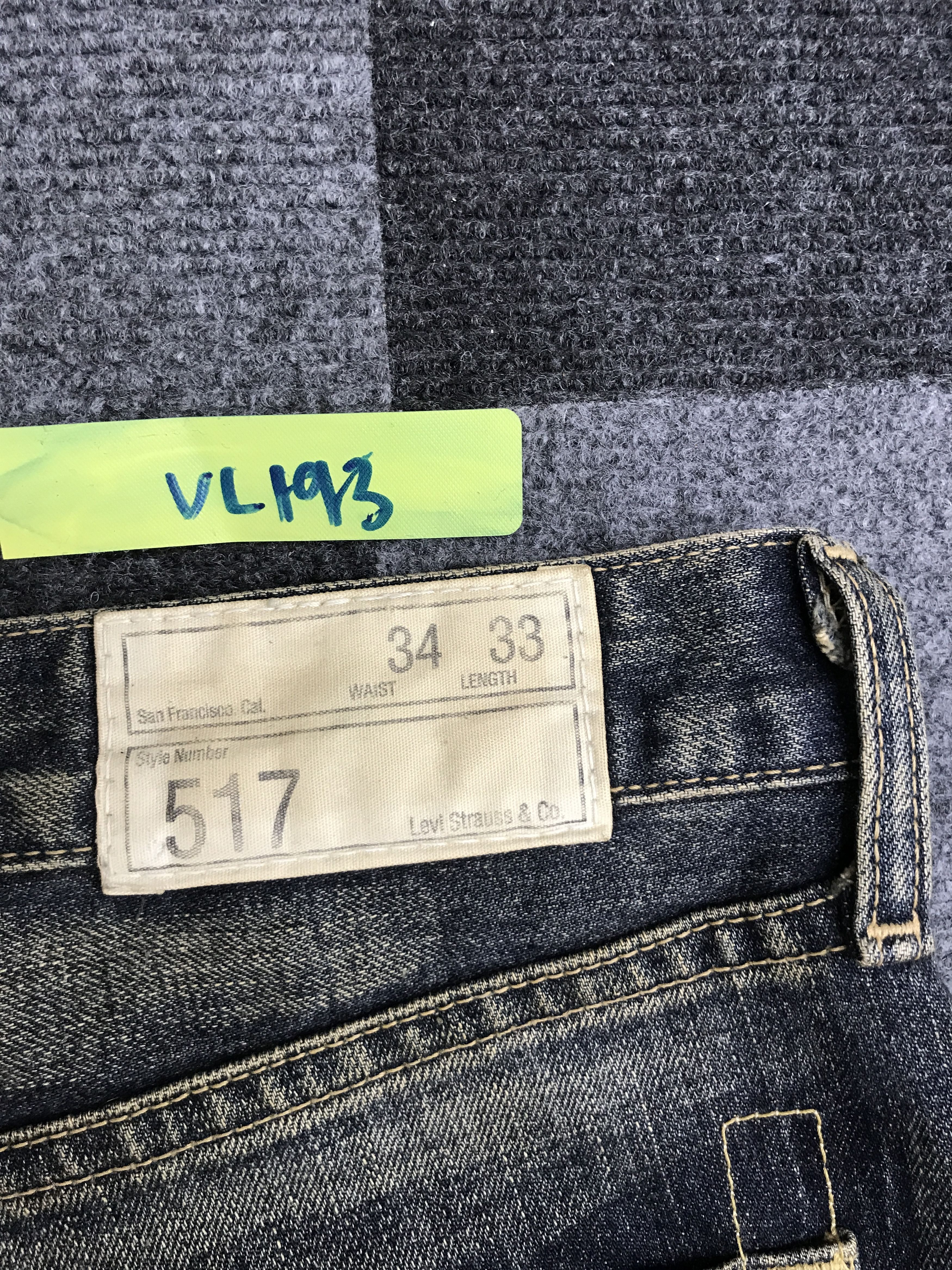 Levi's VL193 FLARE Levis 517 Medium Wash Jeans Size US 32 / EU 48 - 20 Thumbnail