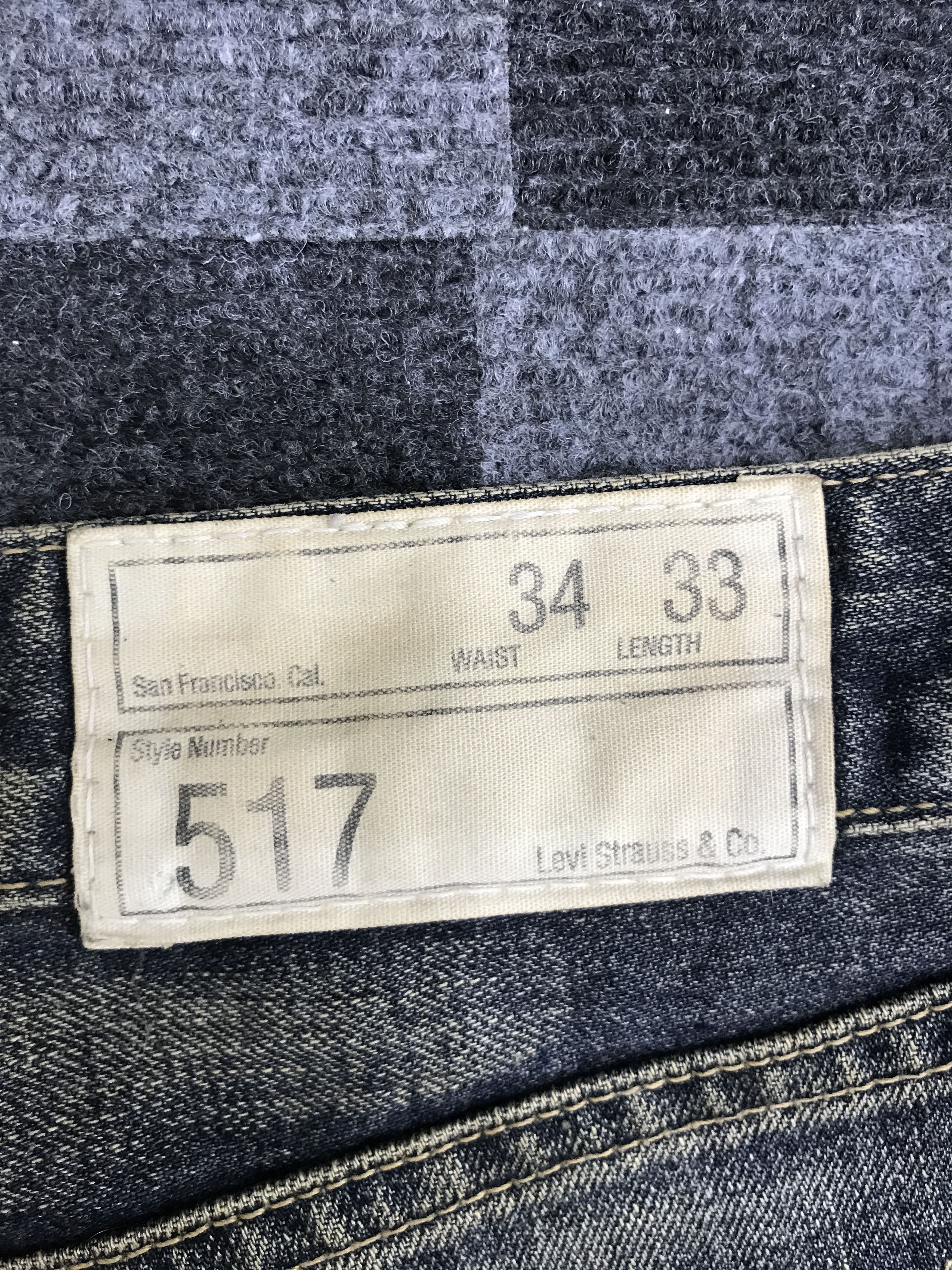 Levi's VL193 FLARE Levis 517 Medium Wash Jeans Size US 32 / EU 48 - 15 Thumbnail