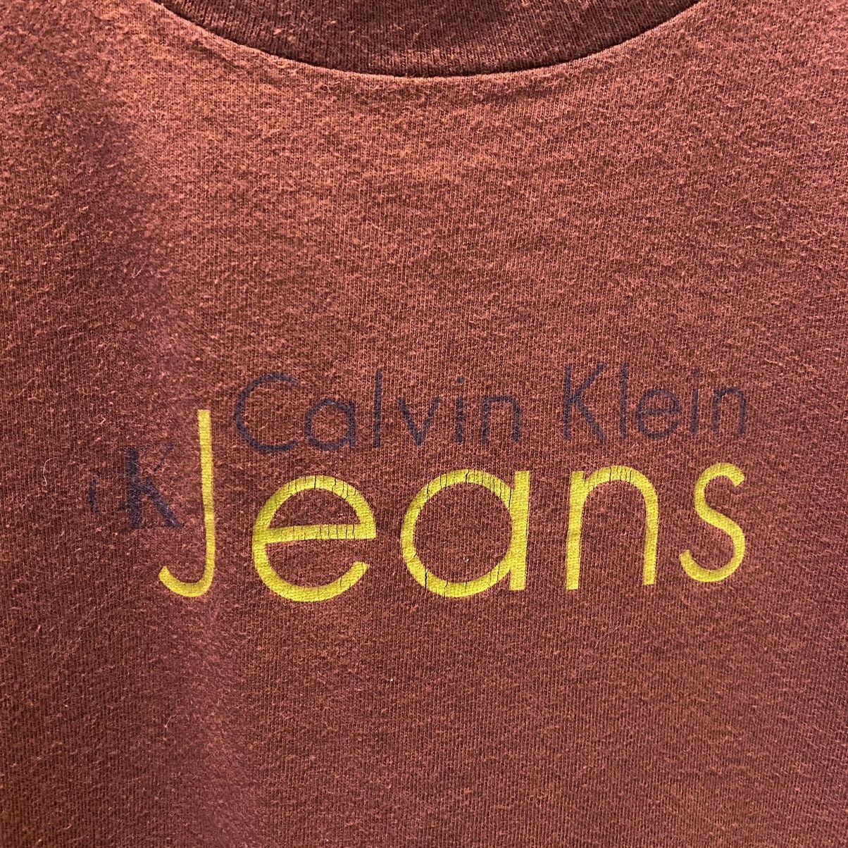 Calvin Klein × Calvin Klein 205W39NYC × Vintage VINTAGE‼️Calvin Klein Jeans Spellout Tee Size US XXL / EU 58 / 5 - 3 Thumbnail