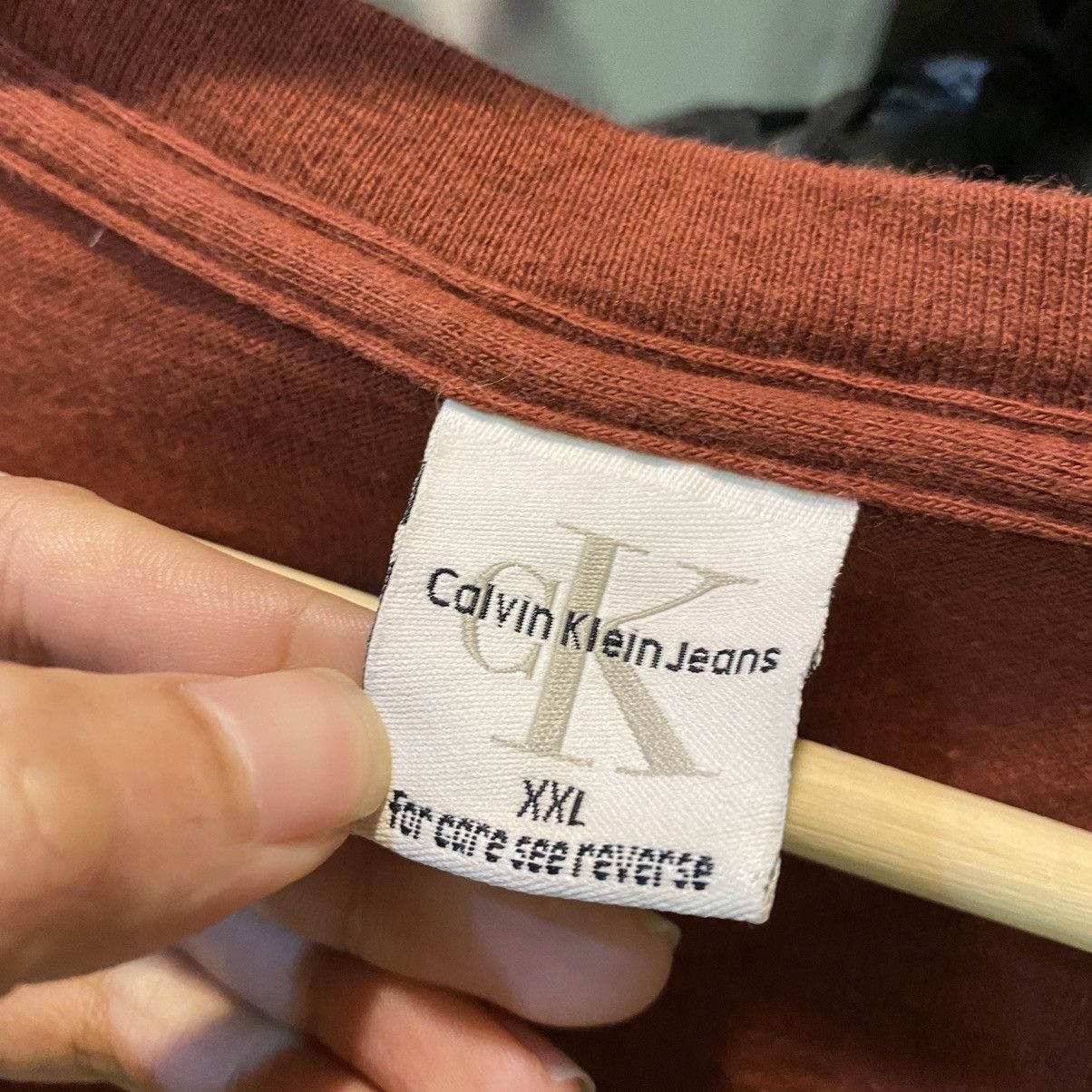Calvin Klein × Calvin Klein 205W39NYC × Vintage VINTAGE‼️Calvin Klein Jeans Spellout Tee Size US XXL / EU 58 / 5 - 4 Thumbnail