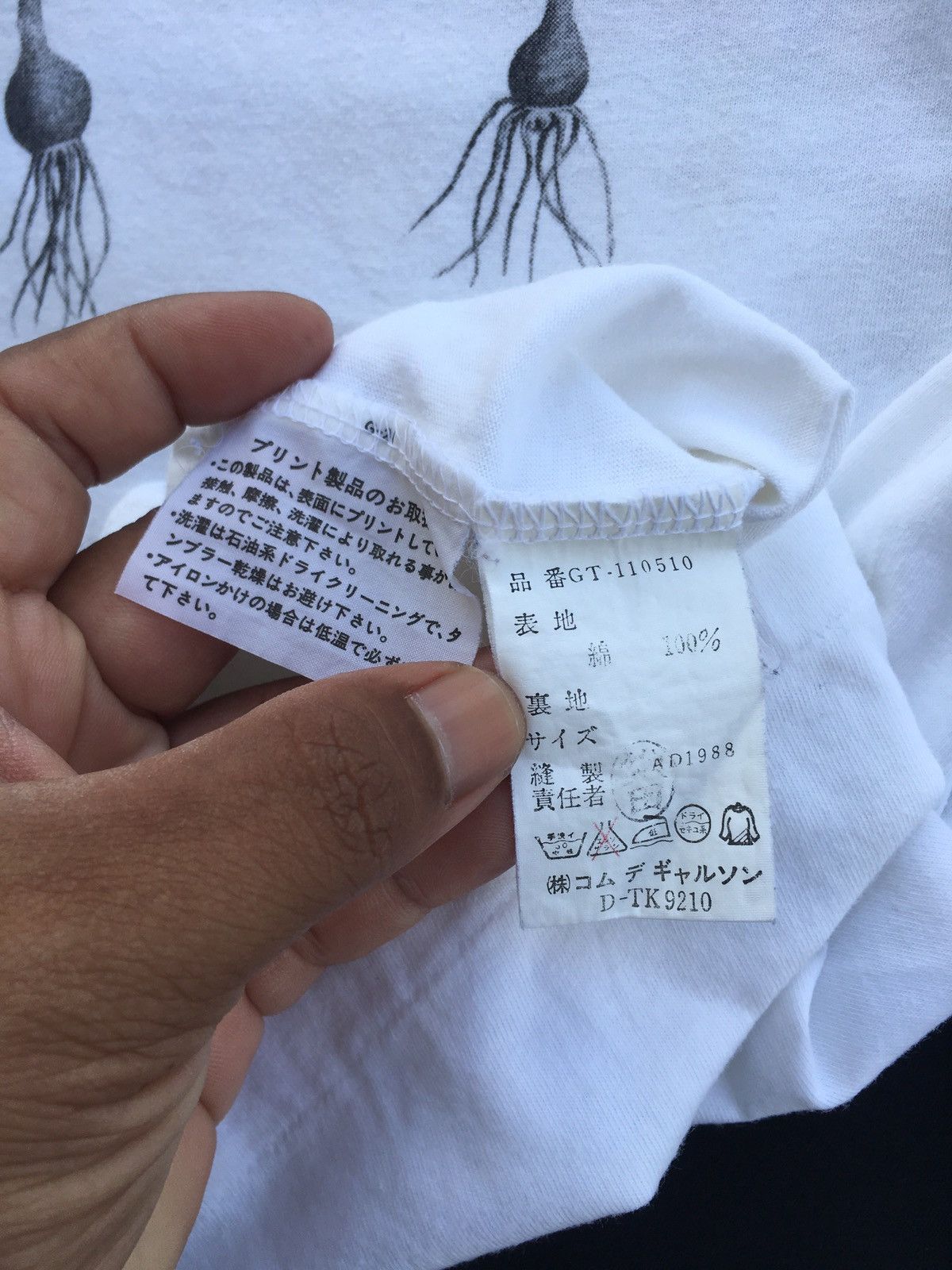 Comme des Garcons Very Rare Vintage 80s Comme Des Garcons AD1988 Tshirt Size US M / EU 48-50 / 2 - 11 Thumbnail