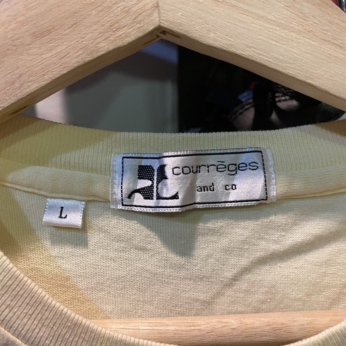 Andre Courreges × Courreges × Vintage VINTAGE‼️Courreges Paris Embroided Tee Size US L / EU 52-54 / 3 - 4 Thumbnail
