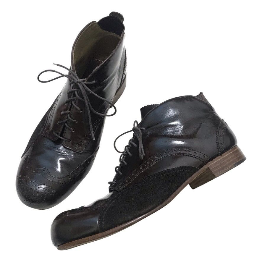 Authentic Mihara Yasuhiro Vernis Leather Boots
