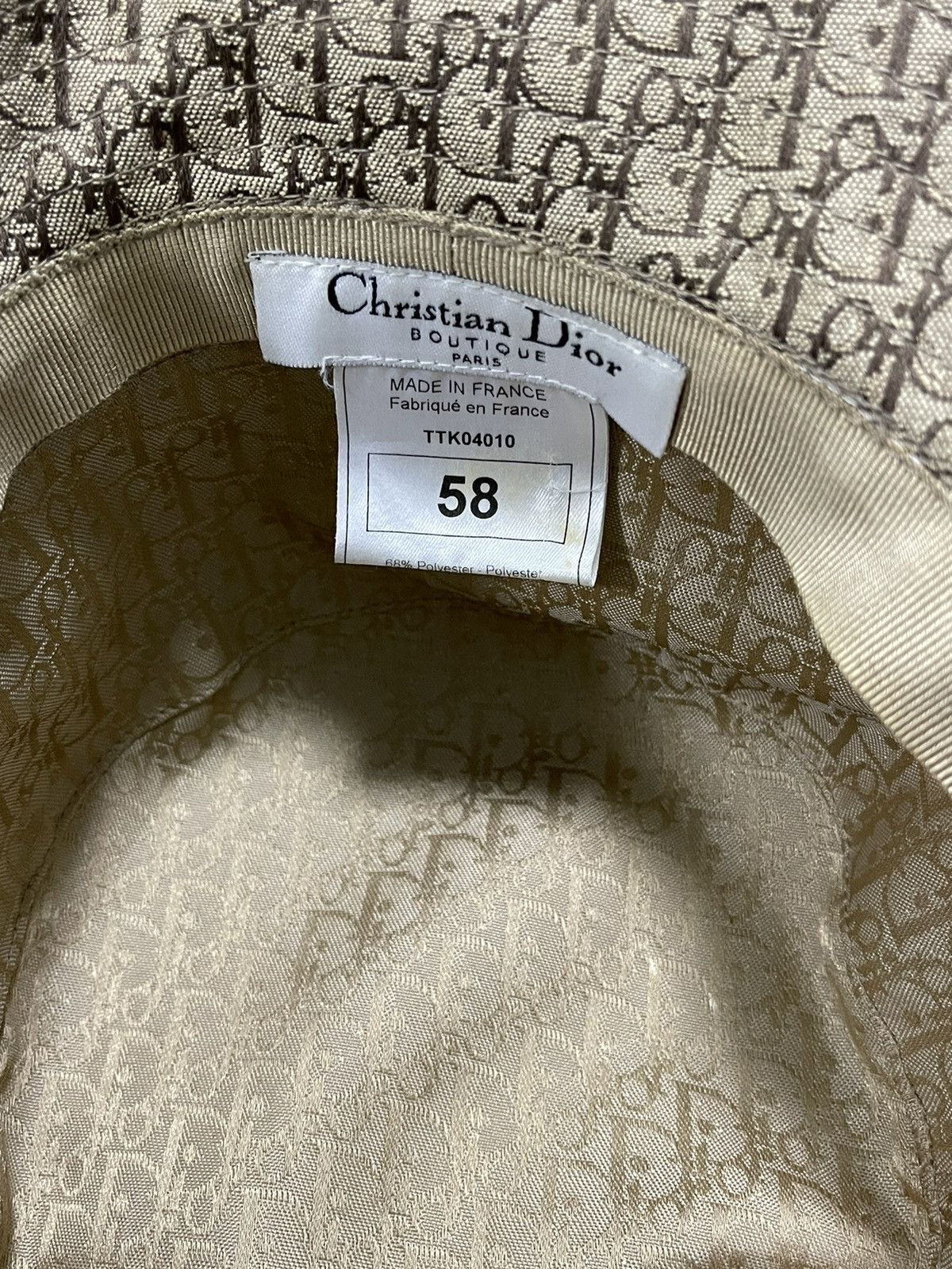 Christian Dior Monsieur Vintage Christian Dior Boutique Paris Monogram Hat Size ONE SIZE - 6 Thumbnail