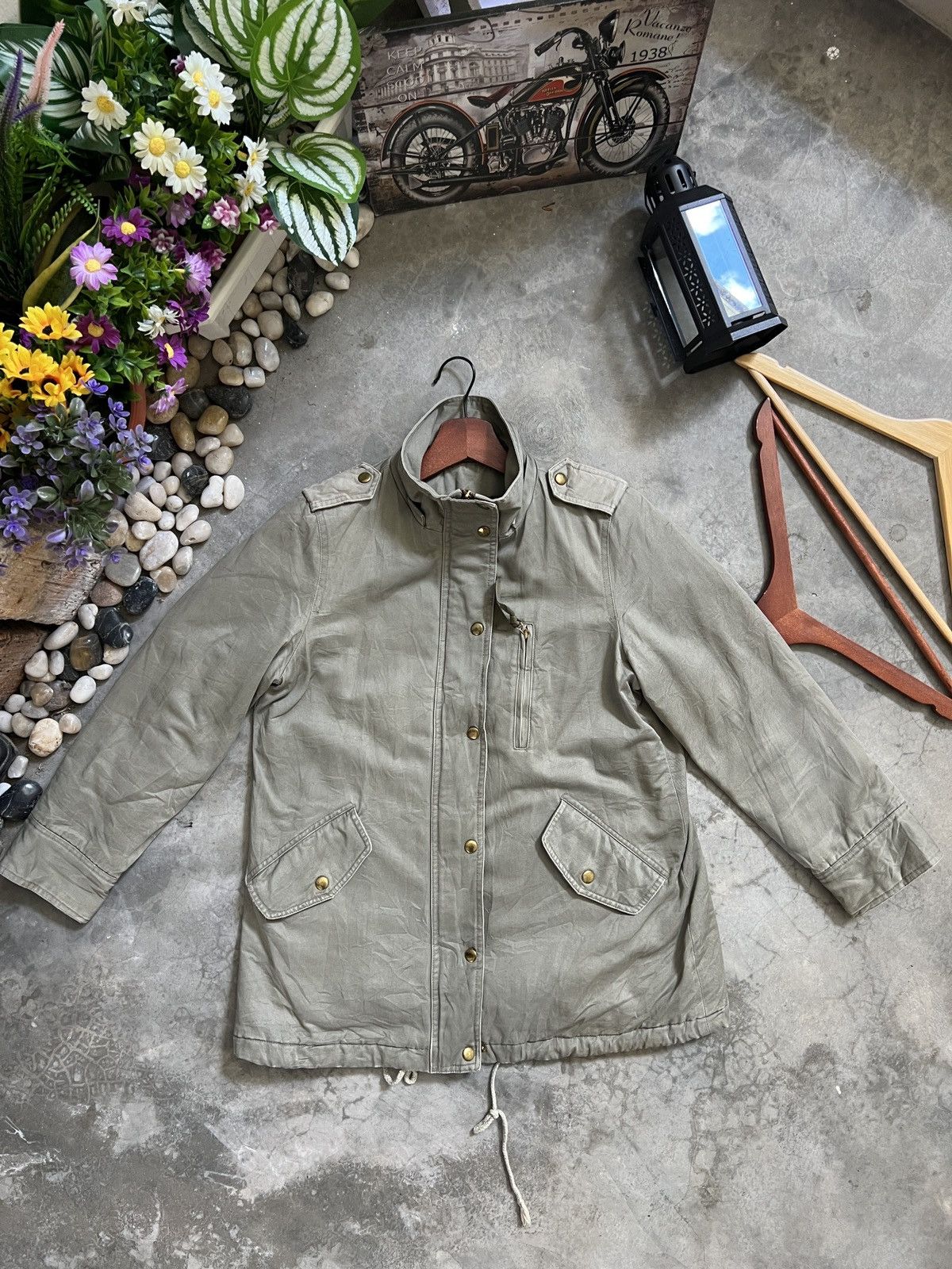 Japanese Brand × Vintage Vintage 🏴‍☠️ Sherpa Lined Denim Jacket Size US S / EU 44-46 / 1 - 1 Thumbnail