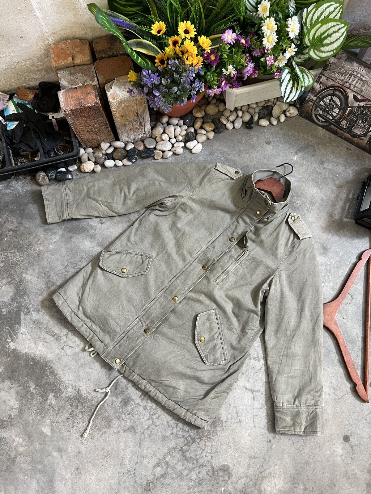 Japanese Brand × Vintage Vintage 🏴‍☠️ Sherpa Lined Denim Jacket Size US S / EU 44-46 / 1 - 4 Thumbnail
