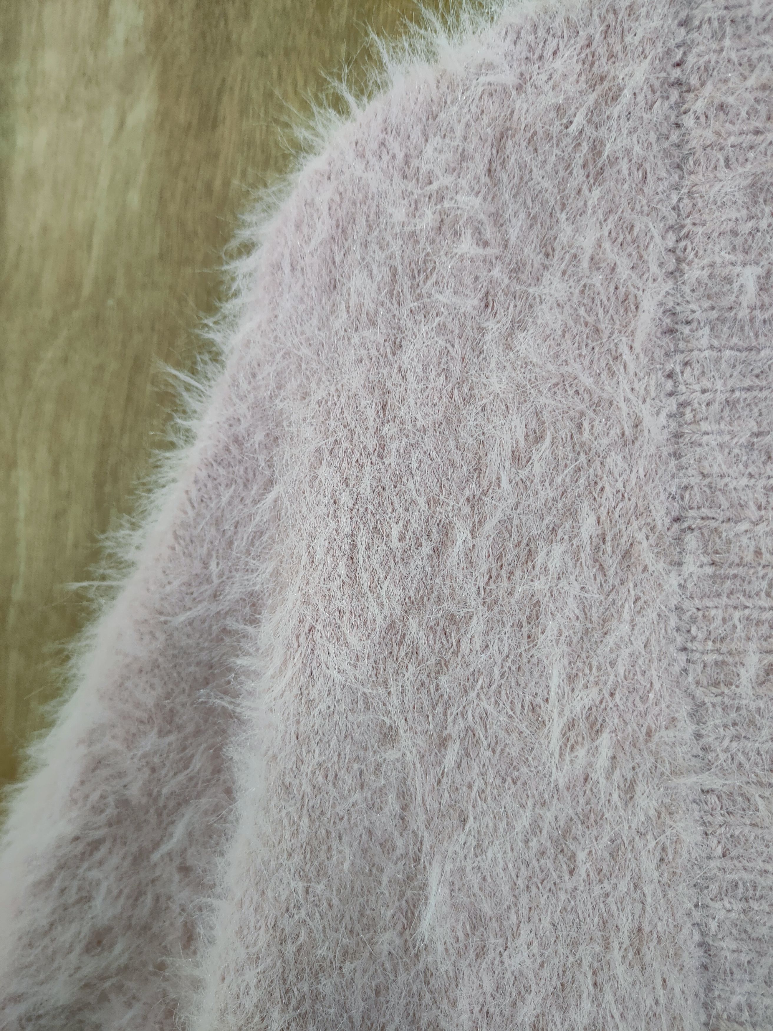 Japanese Brand D GU mohair shag shaggy soft fur cardigan knitwear #46-997 Size US M / EU 48-50 / 2 - 6 Thumbnail