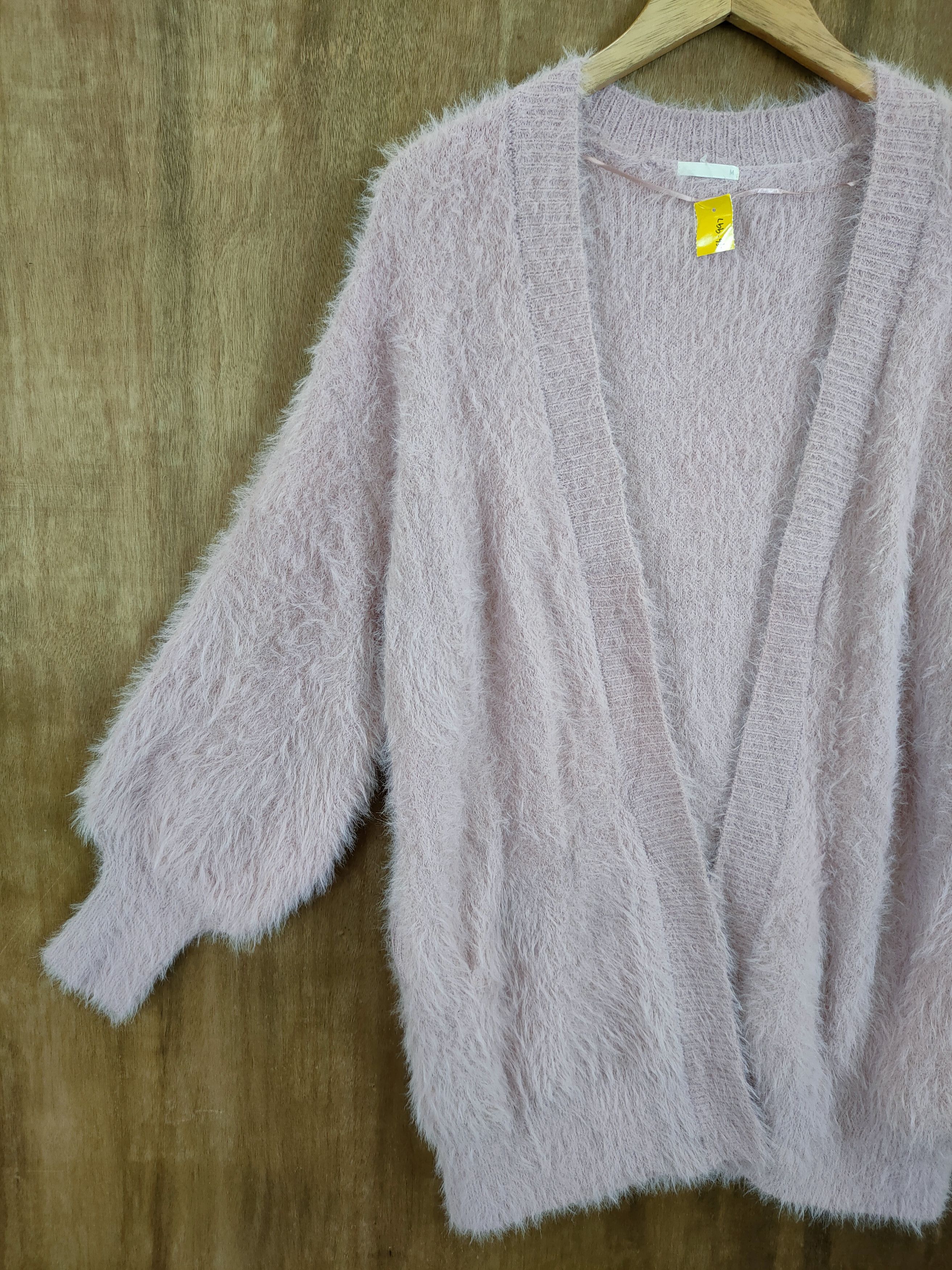 Japanese Brand D GU mohair shag shaggy soft fur cardigan knitwear #46-997 Size US M / EU 48-50 / 2 - 2 Thumbnail