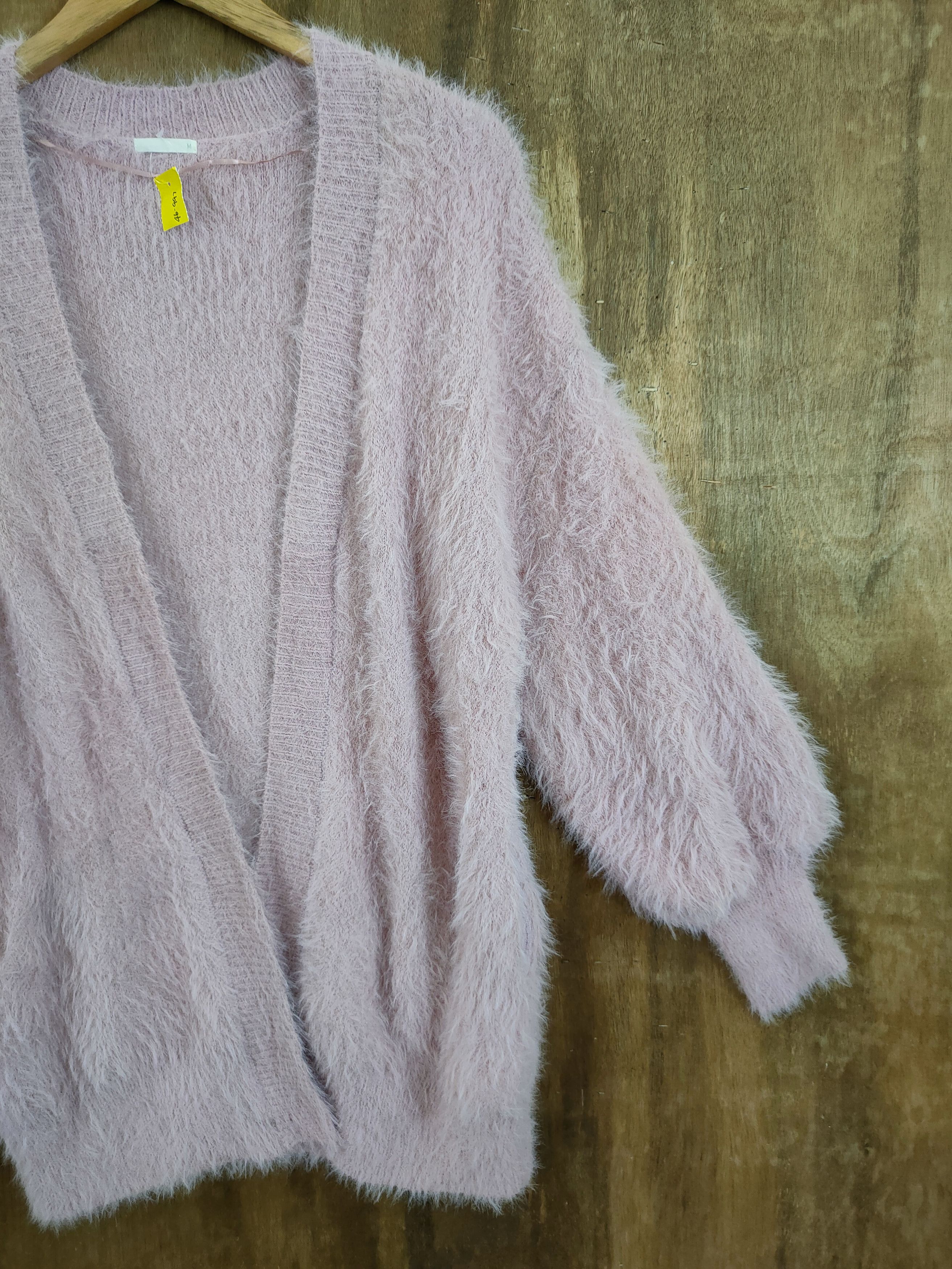 Japanese Brand D GU mohair shag shaggy soft fur cardigan knitwear #46-997 Size US M / EU 48-50 / 2 - 3 Thumbnail