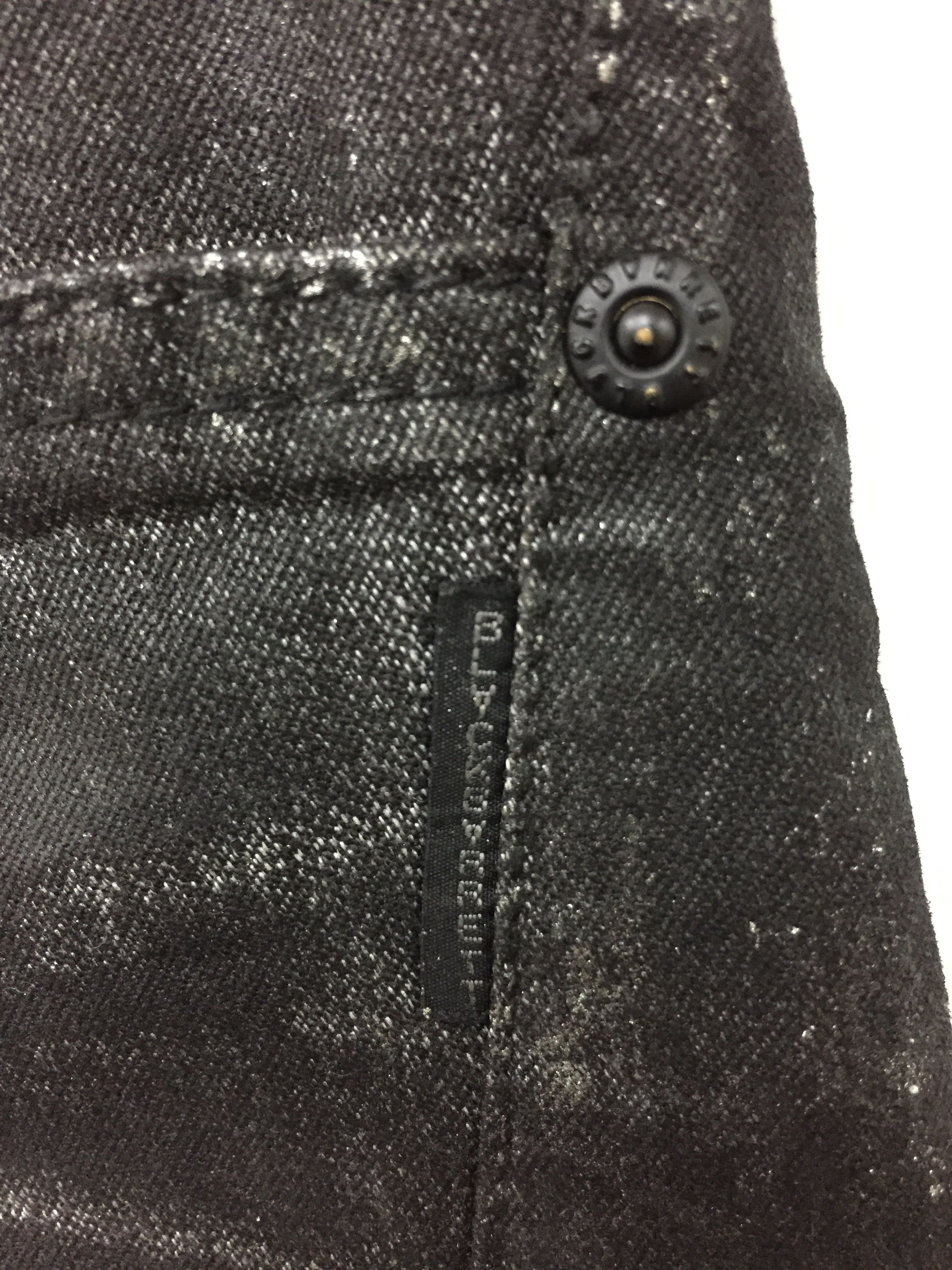 Neil Barrett Neil Barrett Silver wax splash coated denim Size US 31 - 13 Thumbnail