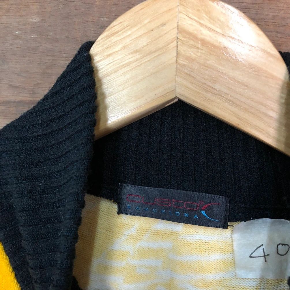 Japanese Brand Custov art Yellow Black sweater slim fit #4024 Size M / US 6-8 / IT 42-44 - 5 Thumbnail