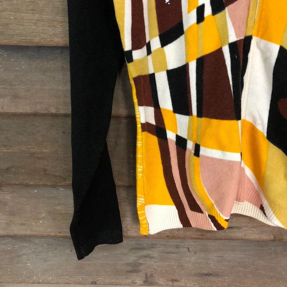 Japanese Brand Custov art Yellow Black sweater slim fit #4024 Size M / US 6-8 / IT 42-44 - 8 Thumbnail