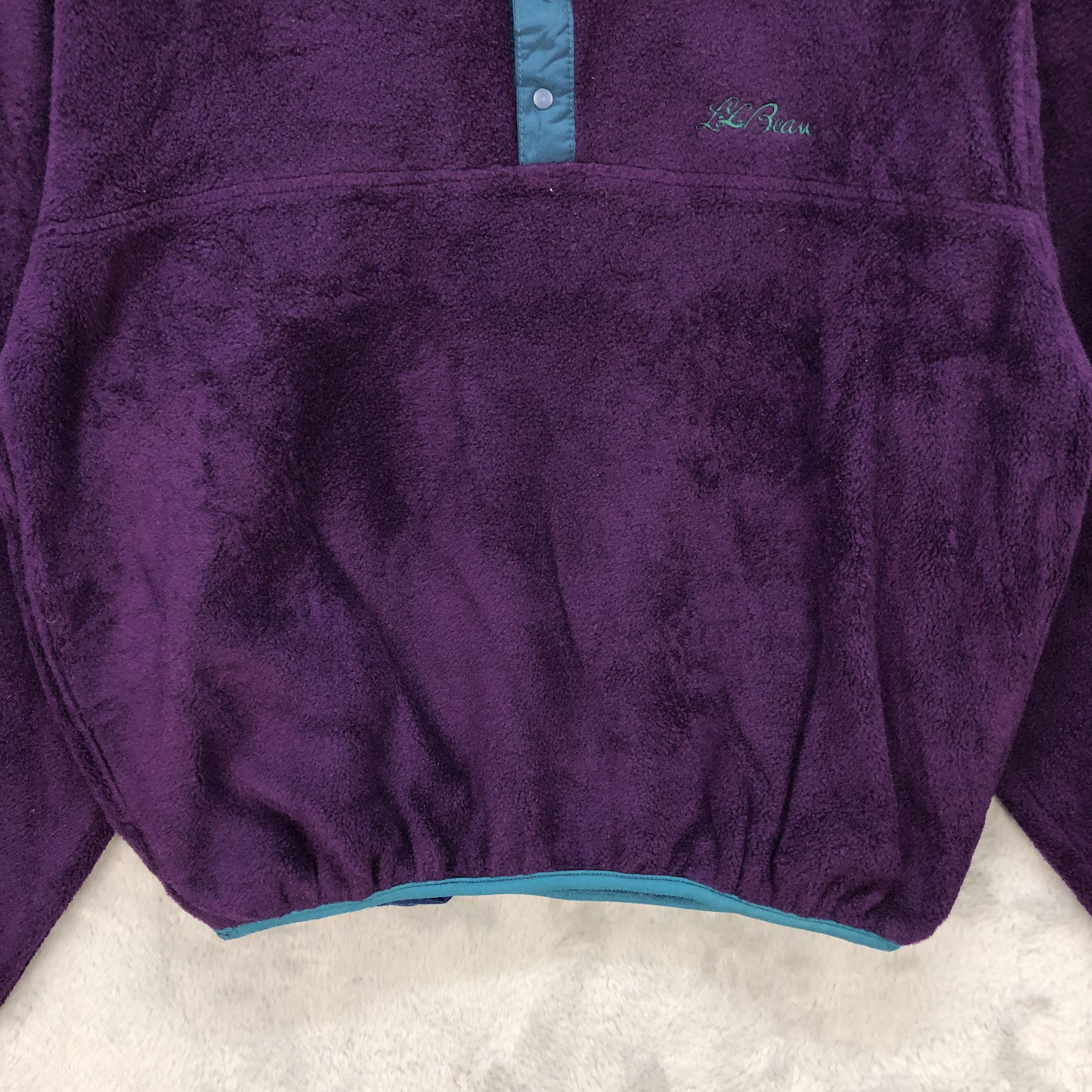 L.L. Bean L.L. Bean Snap Button Purple Fleece #6153-50 Size US S / EU 44-46 / 1 - 4 Thumbnail