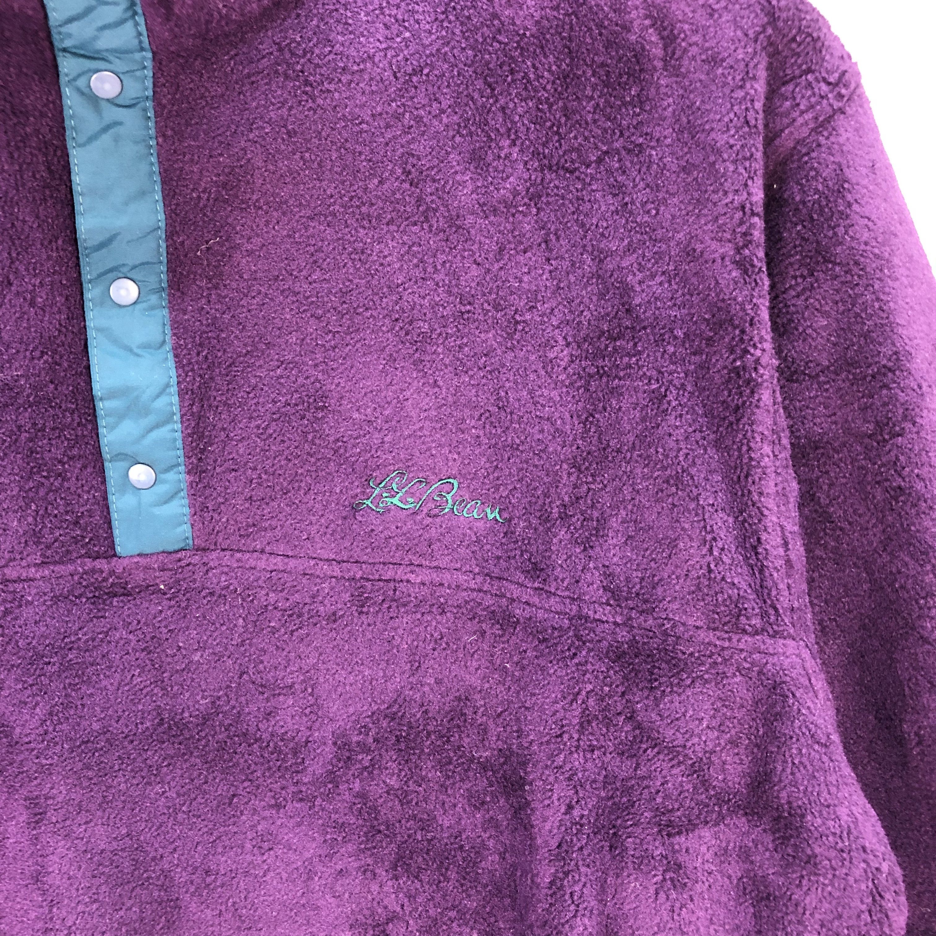 L.L. Bean L.L. Bean Snap Button Purple Fleece #6153-50 Size US S / EU 44-46 / 1 - 3 Thumbnail