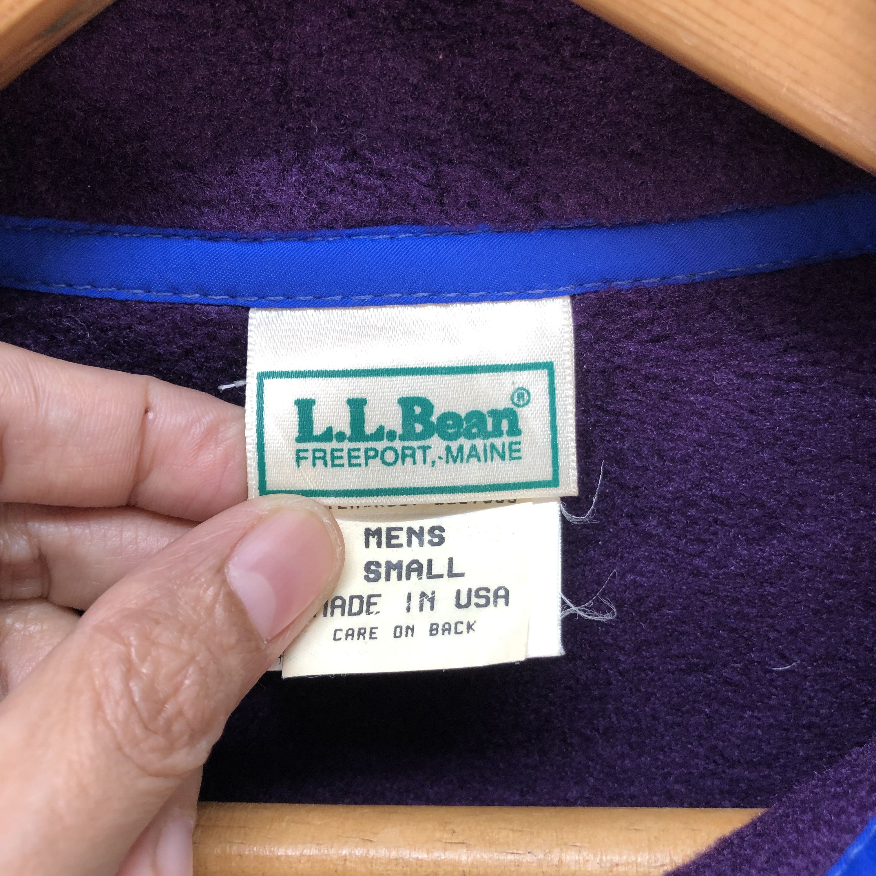 L.L. Bean L.L. Bean Snap Button Purple Fleece #6153-50 Size US S / EU 44-46 / 1 - 7 Thumbnail