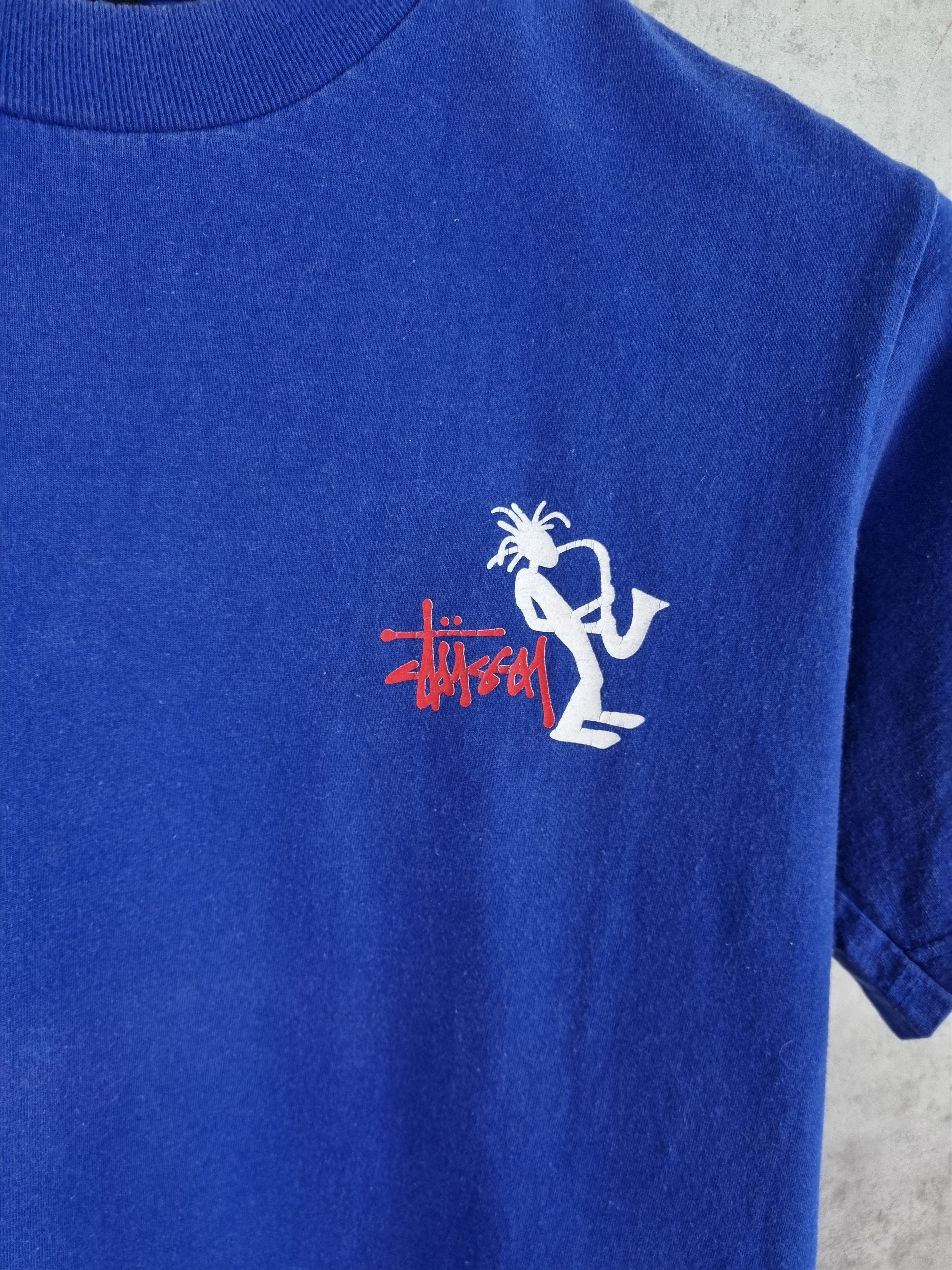 Stussy × Vintage Rare STUSSY Outdoor 90s Vintage Jazz Man Tee Shirt Size US M / EU 48-50 / 2 - 5 Thumbnail