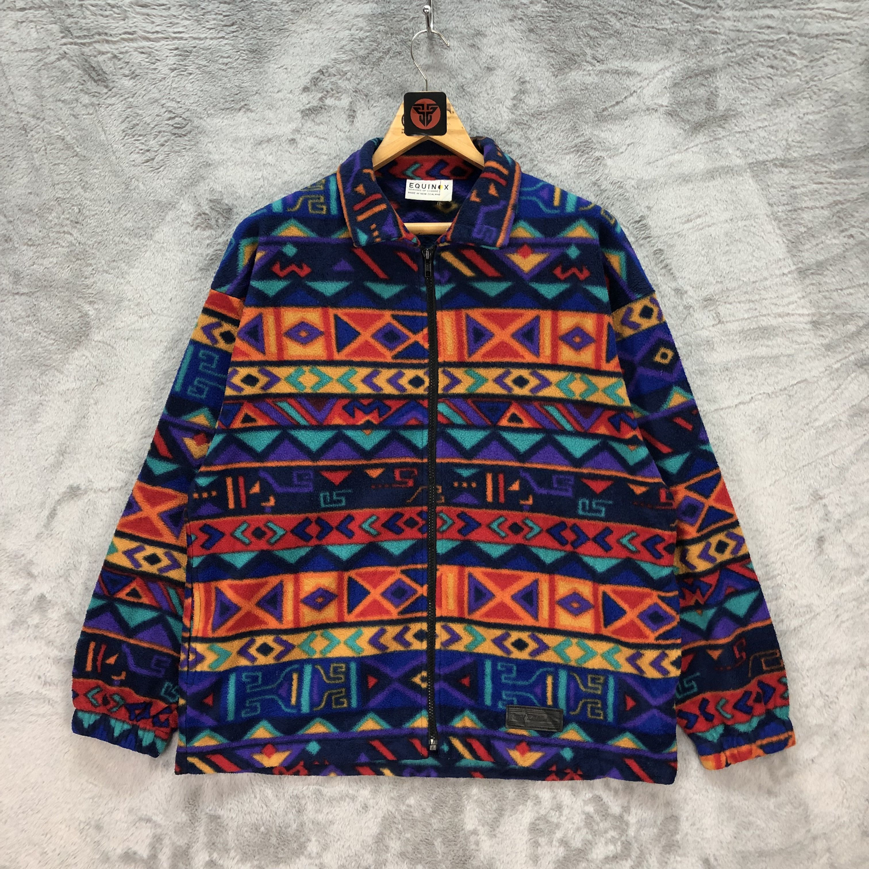 Other Equinox Colorful Nice Design Fleece Jacket #6147-50 Size US L / EU 52-54 / 3 - 1 Thumbnail