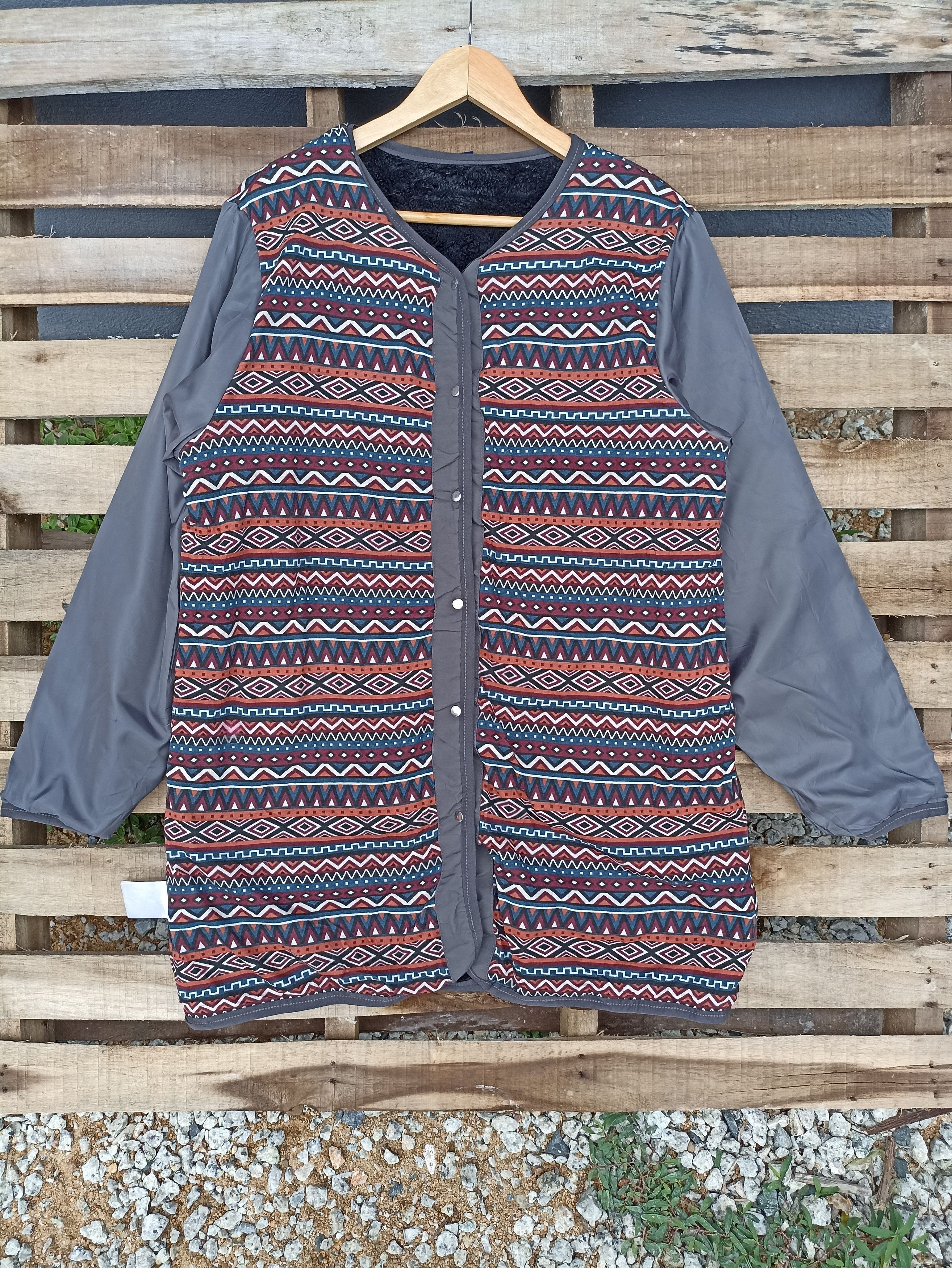 Japanese Brand Outdoor Reversible Pile Fleece Size US L / EU 52-54 / 3 - 1 Thumbnail