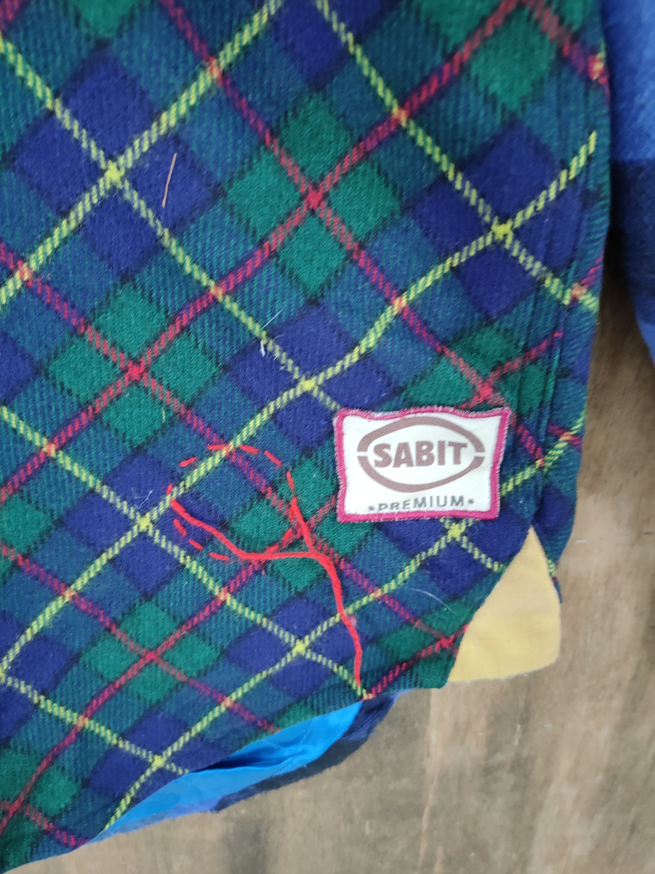 Japanese Brand DL Sabit patchwork flannel sweater art streetwear #761 Size US S / EU 44-46 / 1 - 5 Thumbnail