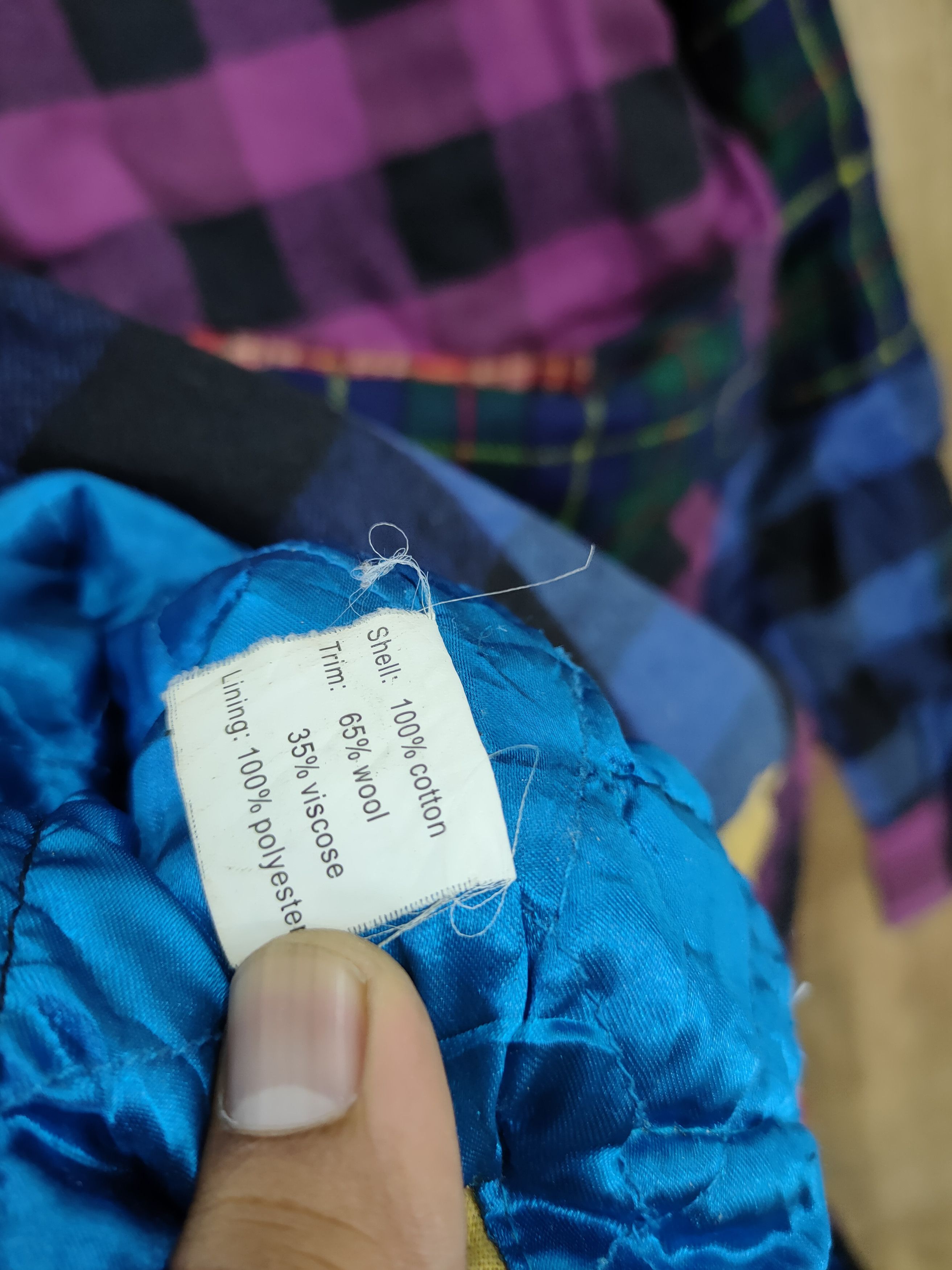 Japanese Brand DL Sabit patchwork flannel sweater art streetwear #761 Size US S / EU 44-46 / 1 - 16 Thumbnail