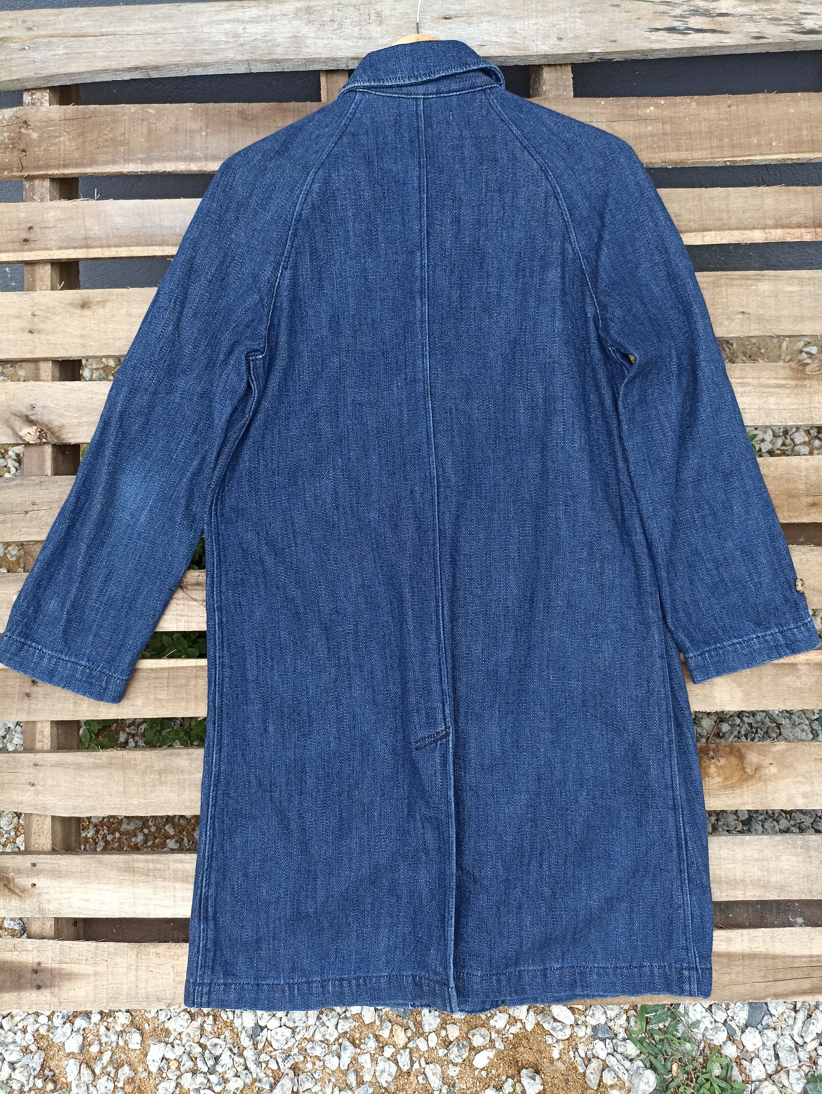 Designer × Japanese Brand × Vintage Vintage Moussy Denim Coat Size M / US 6-8 / IT 42-44 - 4 Thumbnail