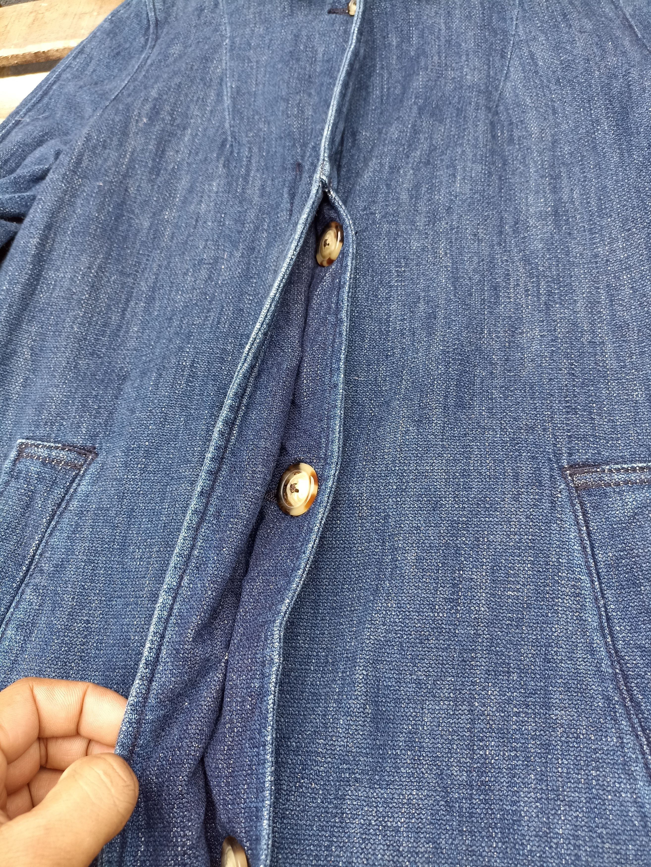 Designer × Japanese Brand × Vintage Vintage Moussy Denim Coat Size M / US 6-8 / IT 42-44 - 3 Thumbnail