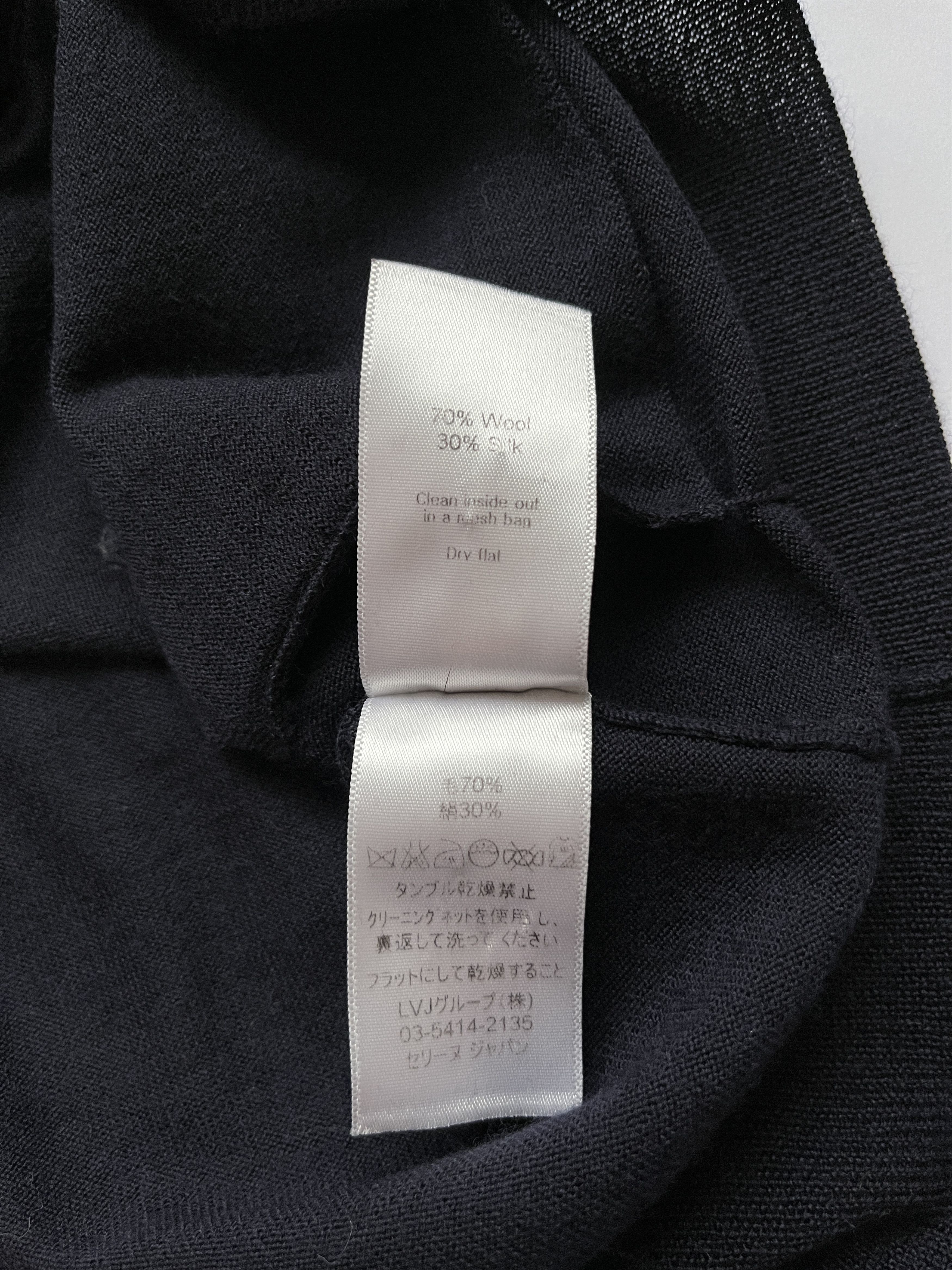 Celine ⚡️QUICK SALE⚡️Celine Navy Wool/Silk Knit Cardigan Size S / US 4 / IT 40 - 6 Thumbnail