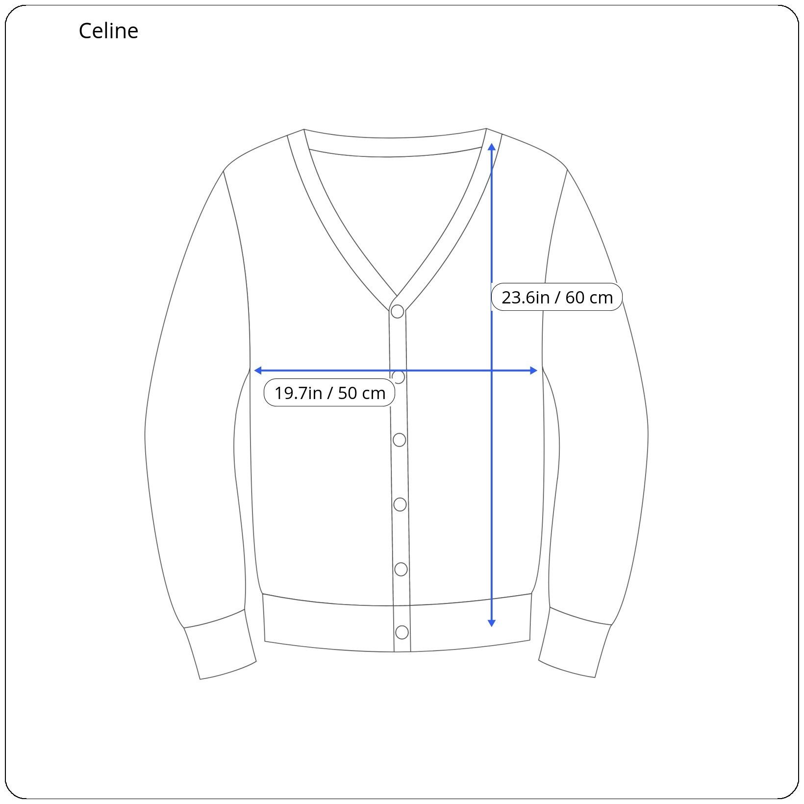 Celine ⚡️QUICK SALE⚡️Celine Navy Wool/Silk Knit Cardigan Size S / US 4 / IT 40 - 8 Thumbnail