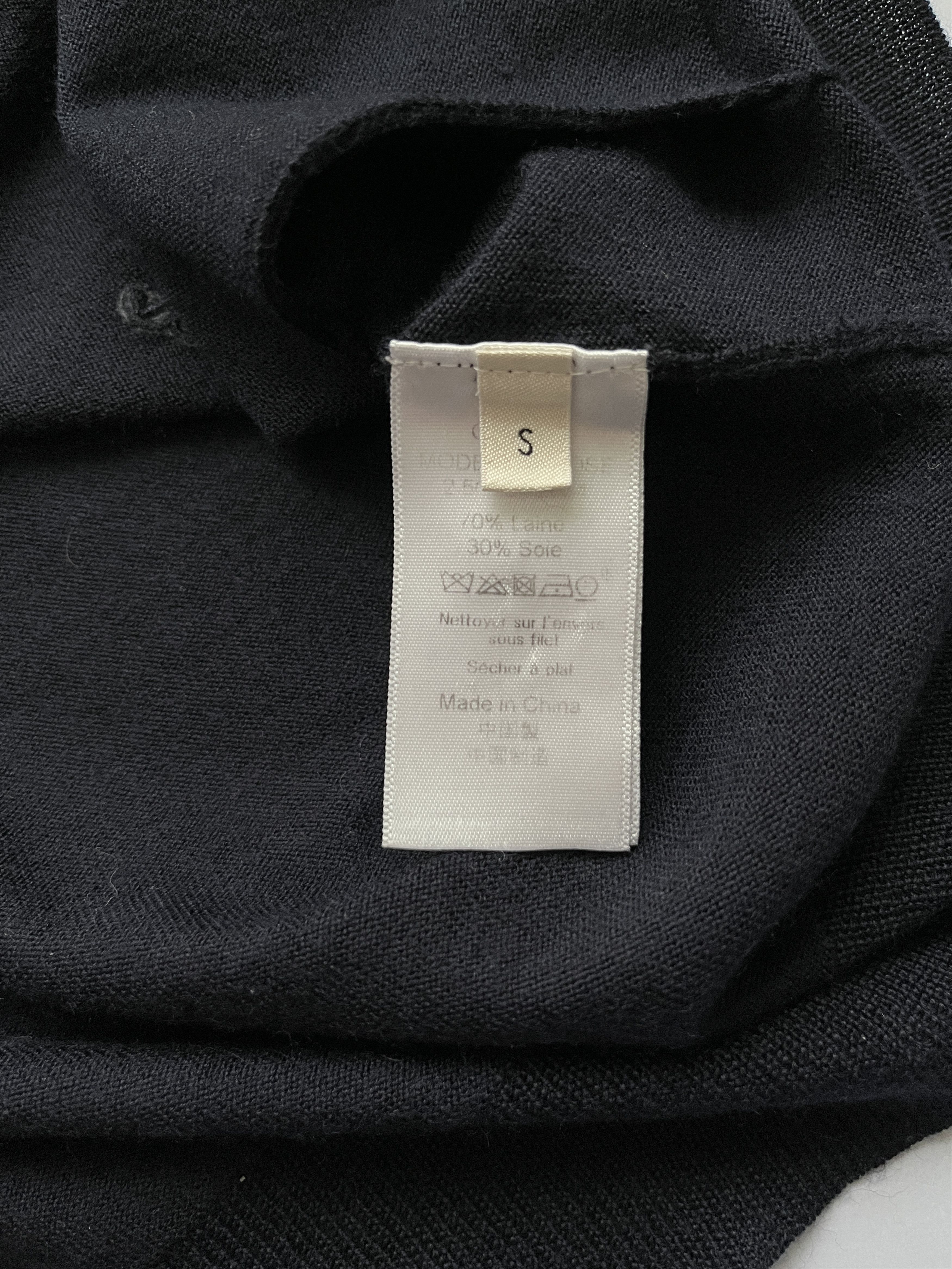 Celine ⚡️QUICK SALE⚡️Celine Navy Wool/Silk Knit Cardigan Size S / US 4 / IT 40 - 5 Thumbnail