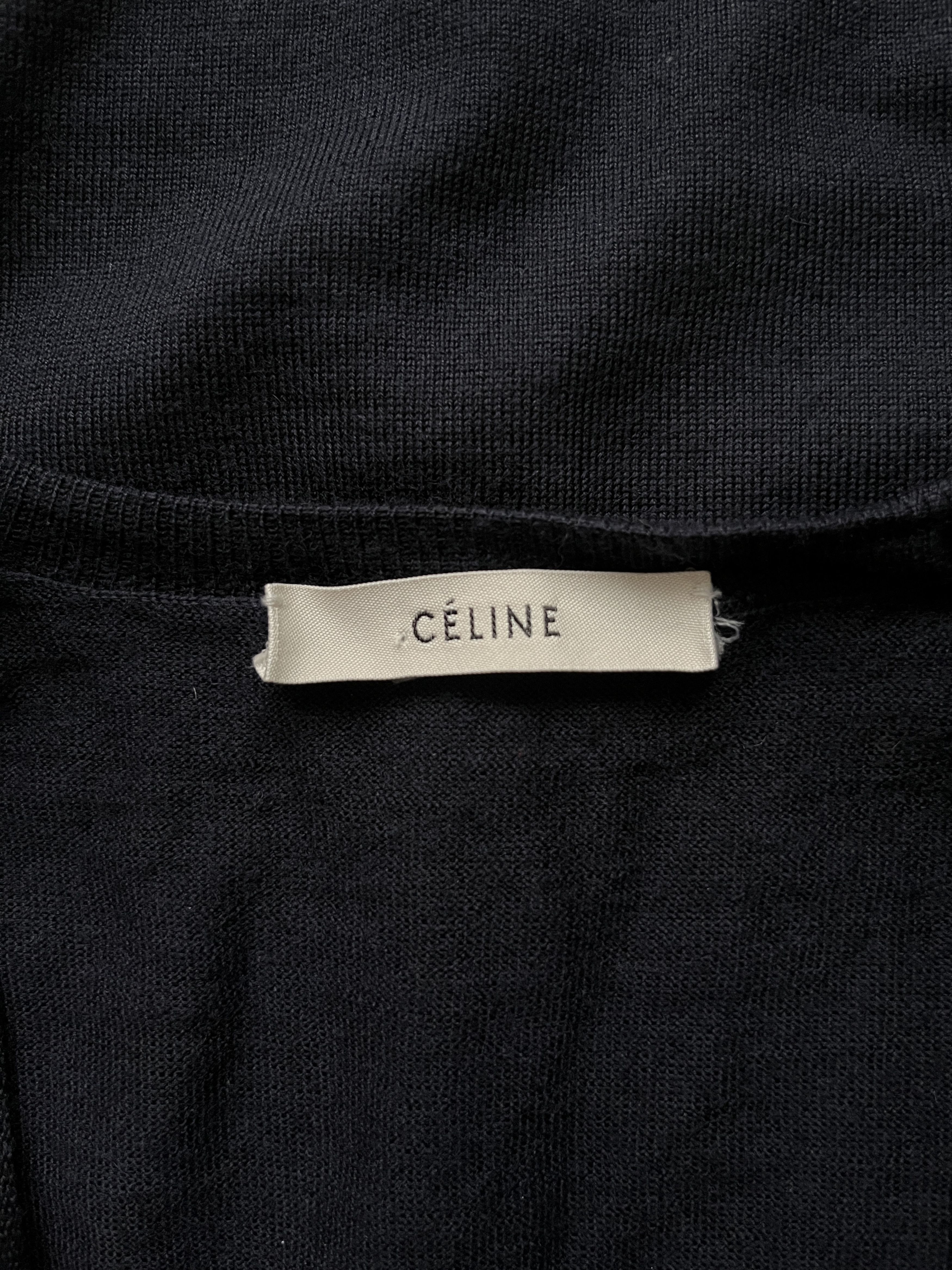 Celine ⚡️QUICK SALE⚡️Celine Navy Wool/Silk Knit Cardigan Size S / US 4 / IT 40 - 4 Thumbnail