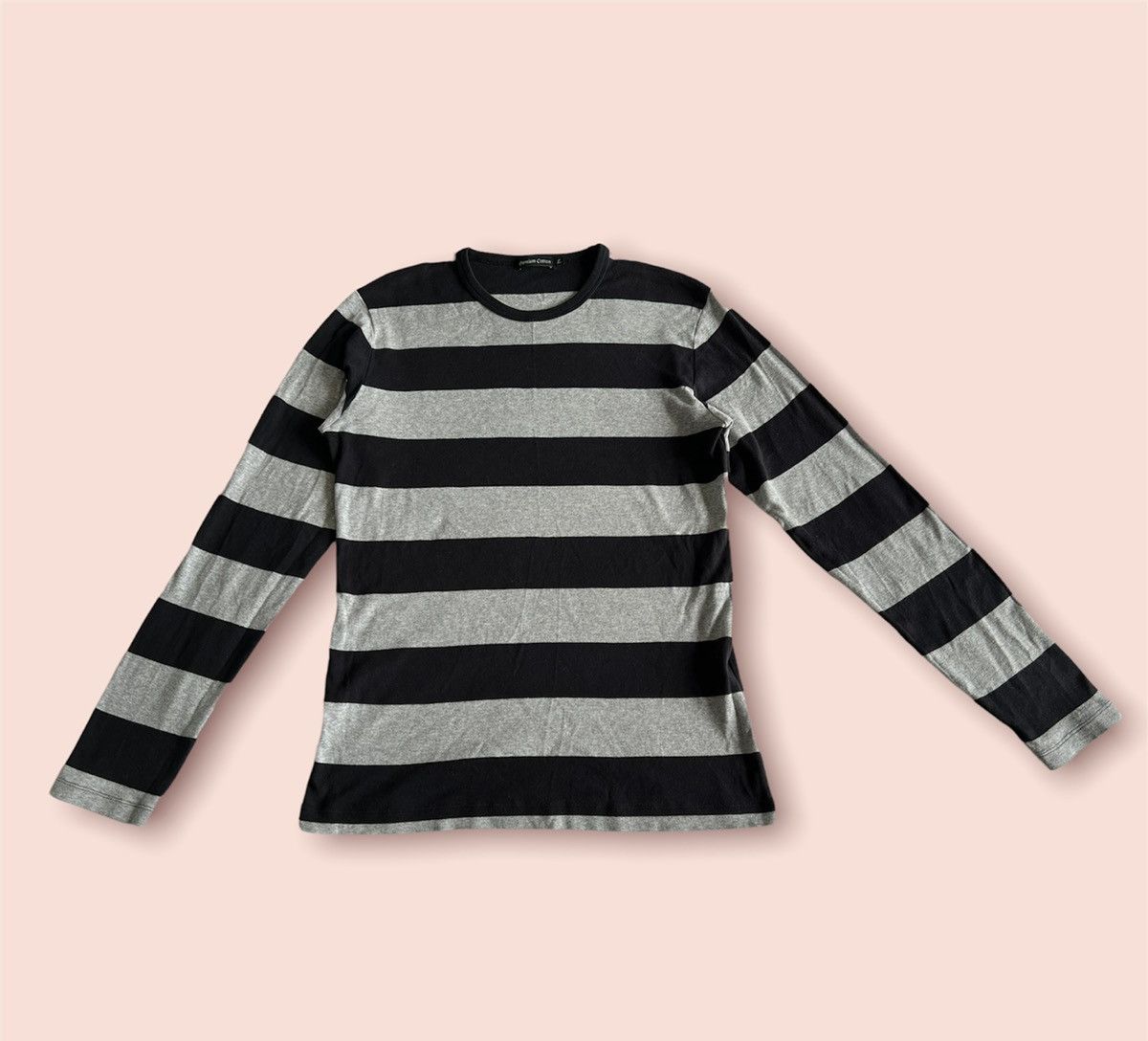 Jun Takahashi × Uniqlo GRUNGE VIBES Y2K PREMIUM COTTON STRETCHABLE LS STRIPES SHIRT Size US L / EU 52-54 / 3 - 4 Thumbnail