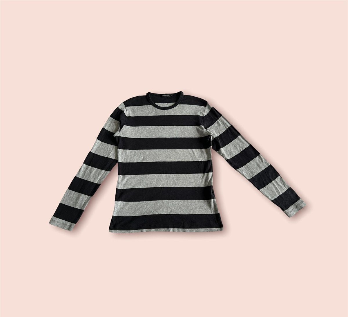 Jun Takahashi × Uniqlo GRUNGE VIBES Y2K PREMIUM COTTON STRETCHABLE LS STRIPES SHIRT Size US L / EU 52-54 / 3 - 3 Thumbnail