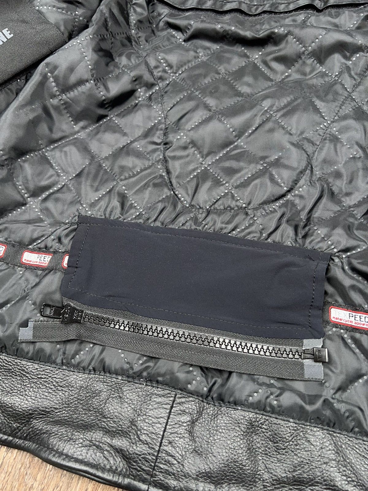 Vintage Leather Biker Jacket Vintage Texpeed YKK Size L / US 10 / IT 46 - 18 Thumbnail
