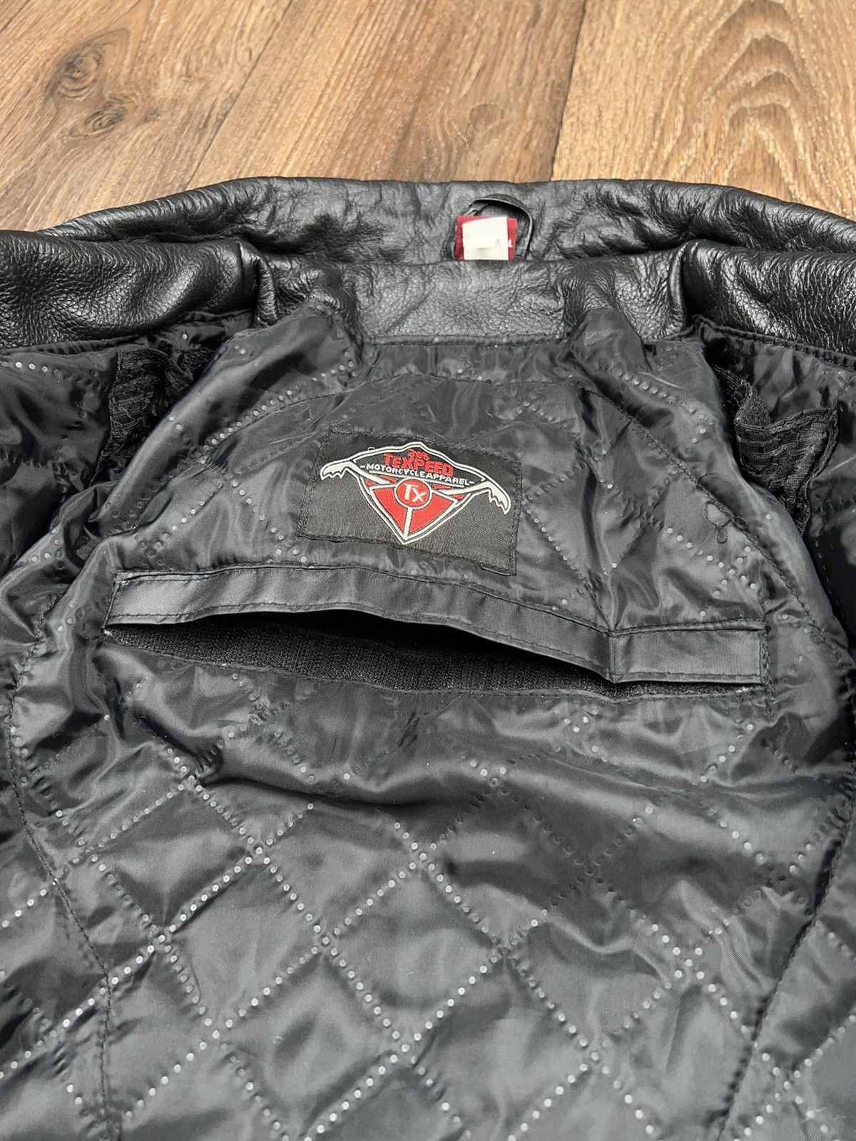 Vintage Leather Biker Jacket Vintage Texpeed YKK Size L / US 10 / IT 46 - 17 Thumbnail