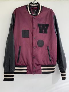 The Weeknd Purple Letterman Jacket With Leather Sleeves