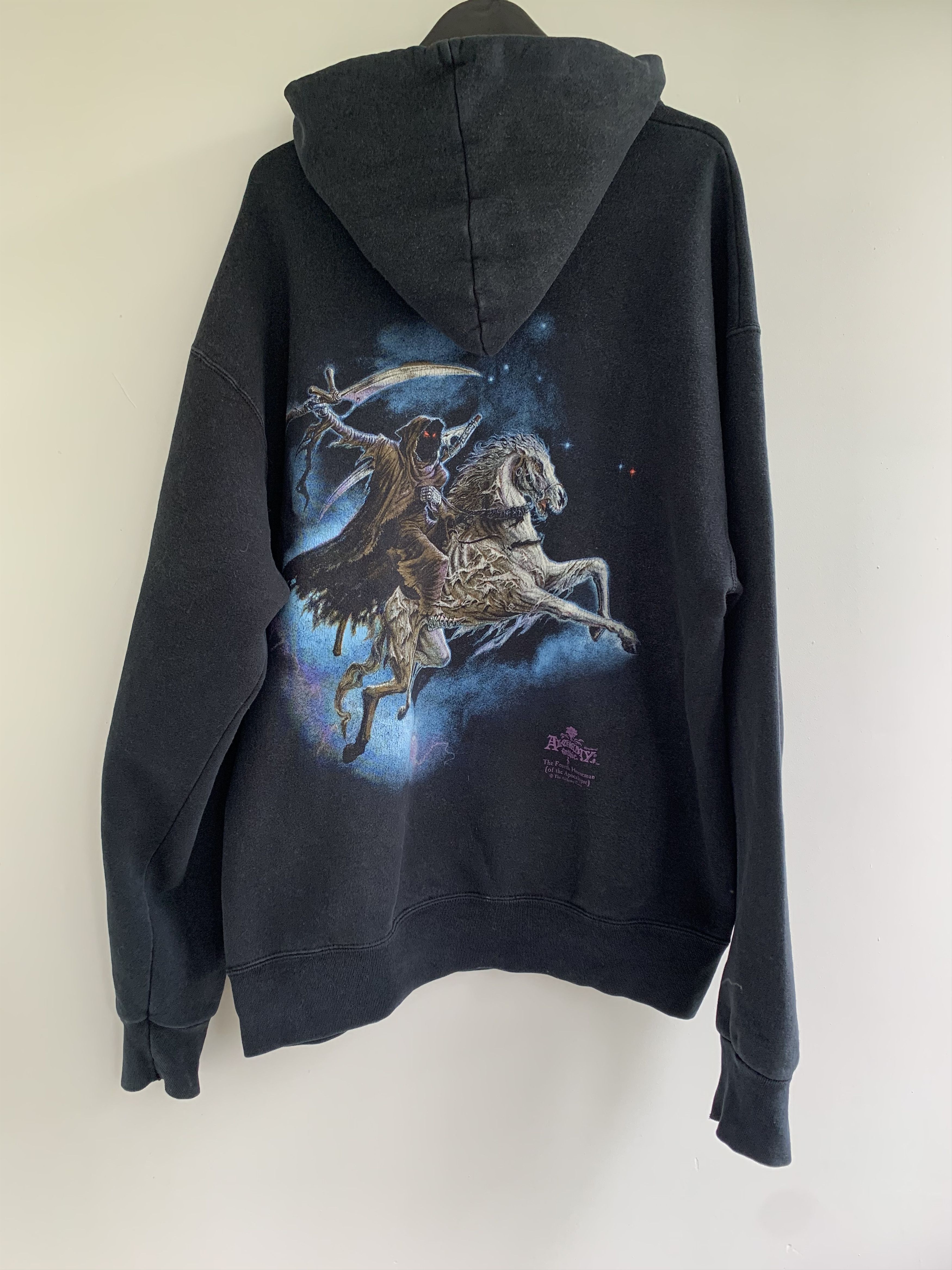 Alchemy Equipment × Vintage Vintage Alchemy Gothic The Fourth Horseman Hoodie Jacket Size US XL / EU 56 / 4 - 1 Thumbnail