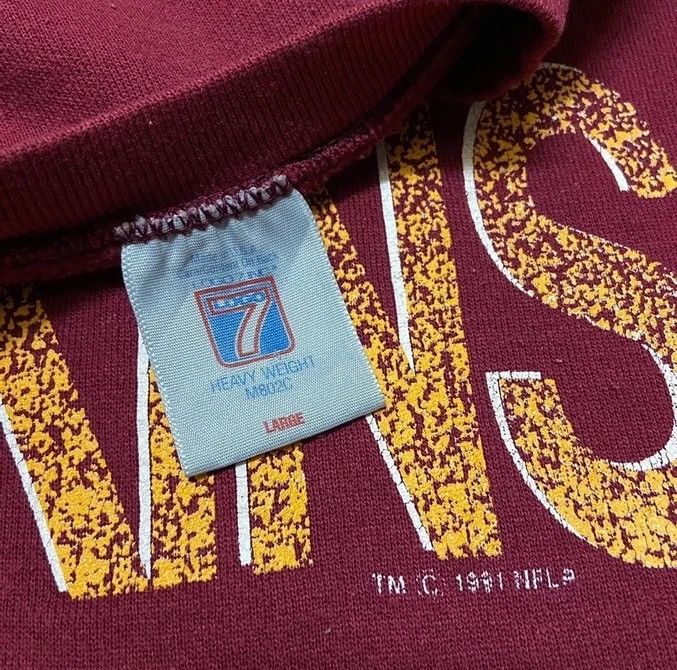 Logo 7 Vintage 90s Washington Redskins NFL Sweatshirt Size US L / EU 52-54 / 3 - 3 Thumbnail
