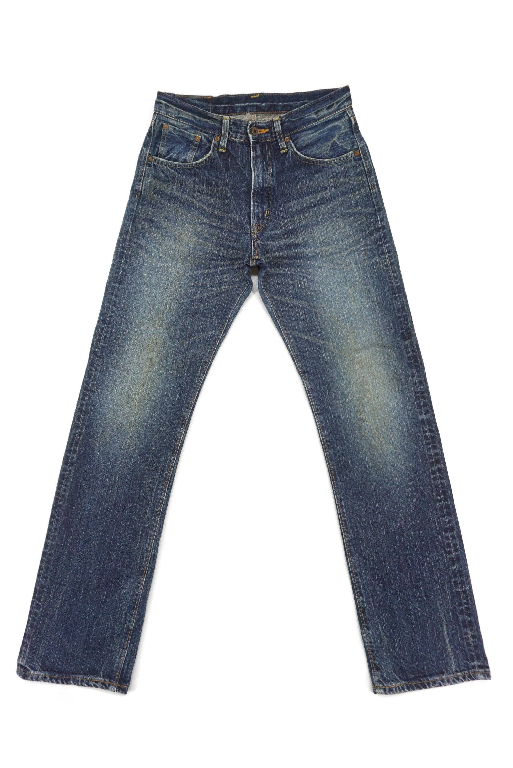 image of Edwin x Rodeo Selvage Jeans 505Zx Straight Leg Pants Japan Made in Blue, Men's (Size 29)