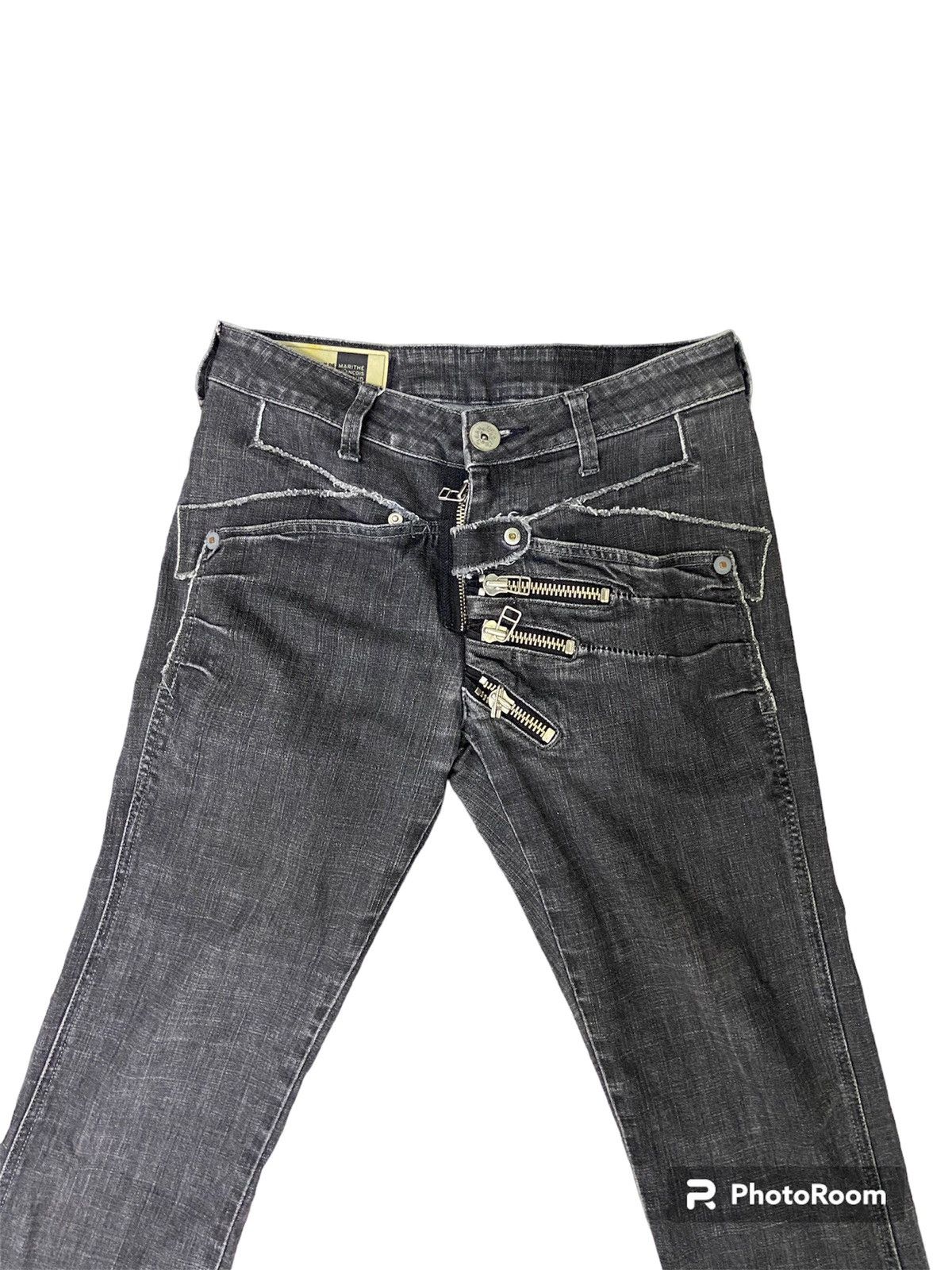 Marithe + Francois Girbaud Rare design MFG zipped jeans Size US 32 / EU 48 - 3 Thumbnail