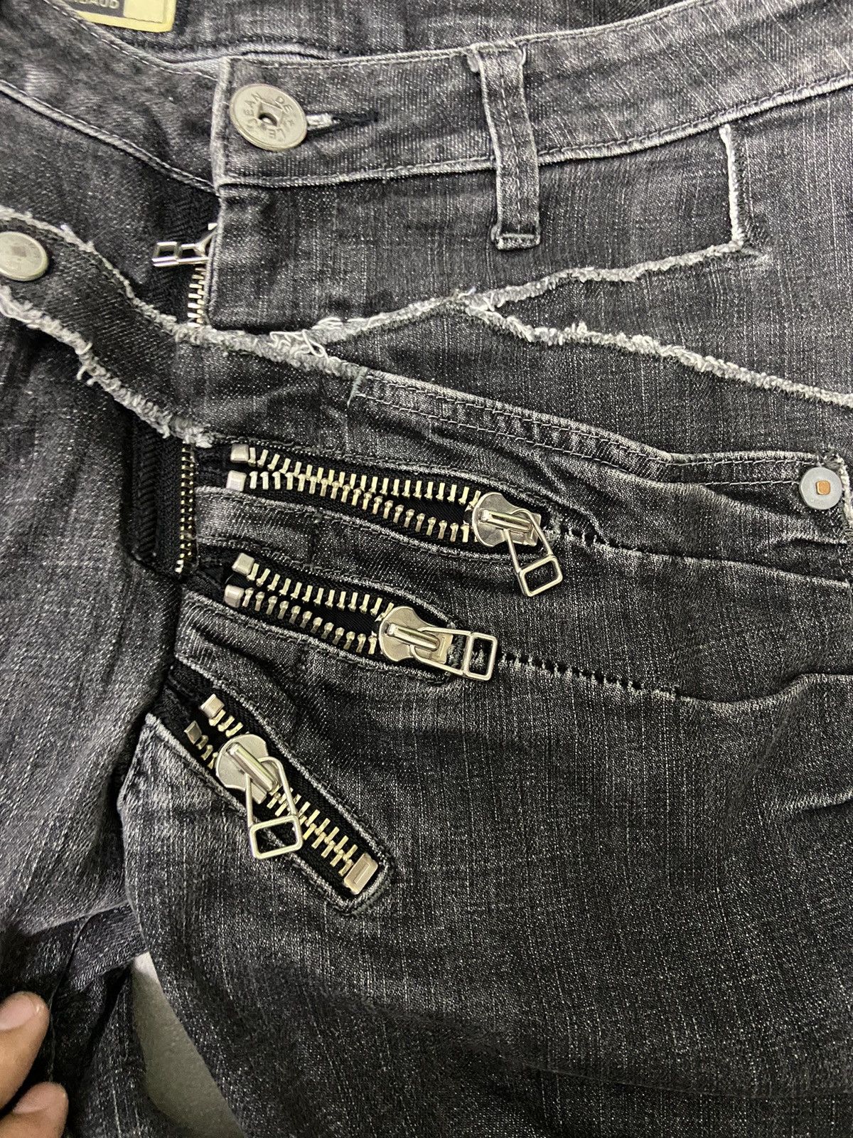 Marithe + Francois Girbaud Rare design MFG zipped jeans Size US 32 / EU 48 - 10 Thumbnail