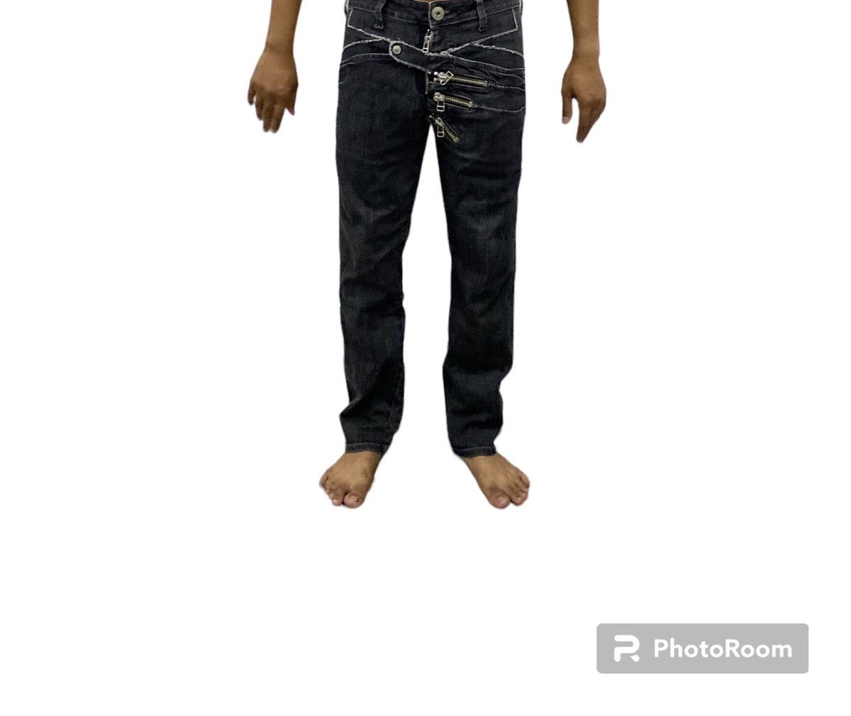 Marithe + Francois Girbaud Rare design MFG zipped jeans Size US 32 / EU 48 - 6 Thumbnail