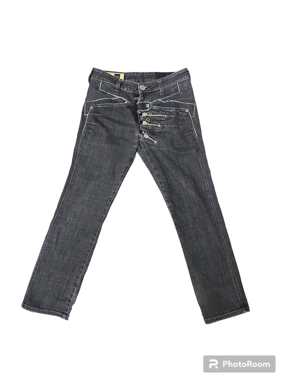 Marithe + Francois Girbaud Rare design MFG zipped jeans Size US 32 / EU 48 - 2 Thumbnail