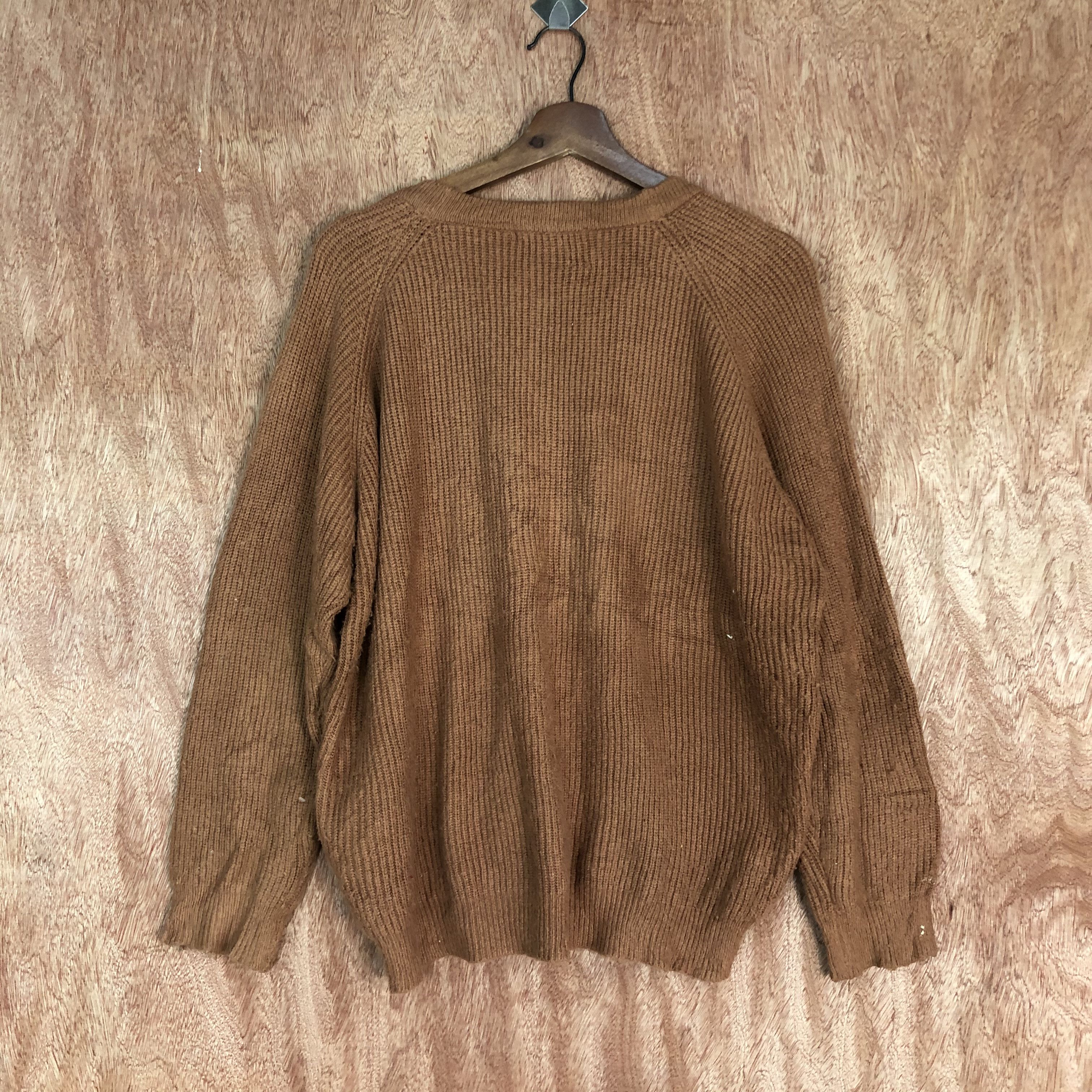 Japanese Brand D Oeillet Brown Cardigan knitwear japan vintage #c487 Size US L / EU 52-54 / 3 - 9 Thumbnail