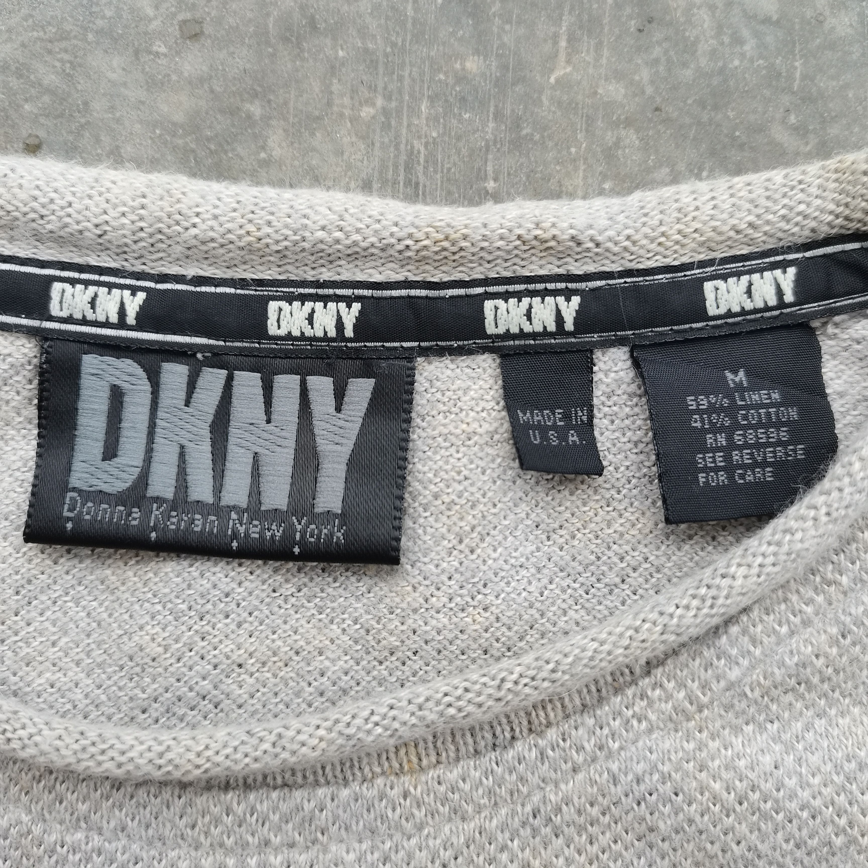 DKNY × Vintage Vintage 90s DKNY Long Sleeve Tshirt Size US M / EU 48-50 / 2 - 14 Thumbnail