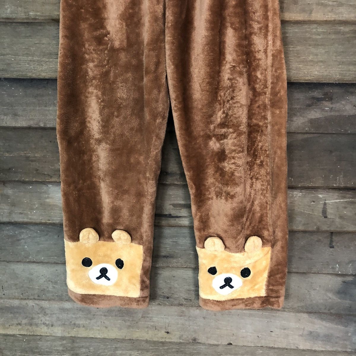 Anime DL Japan fleece Bear Brown Joggers Pants #5883 Size 26" / US 2 / IT 38 - 3 Thumbnail