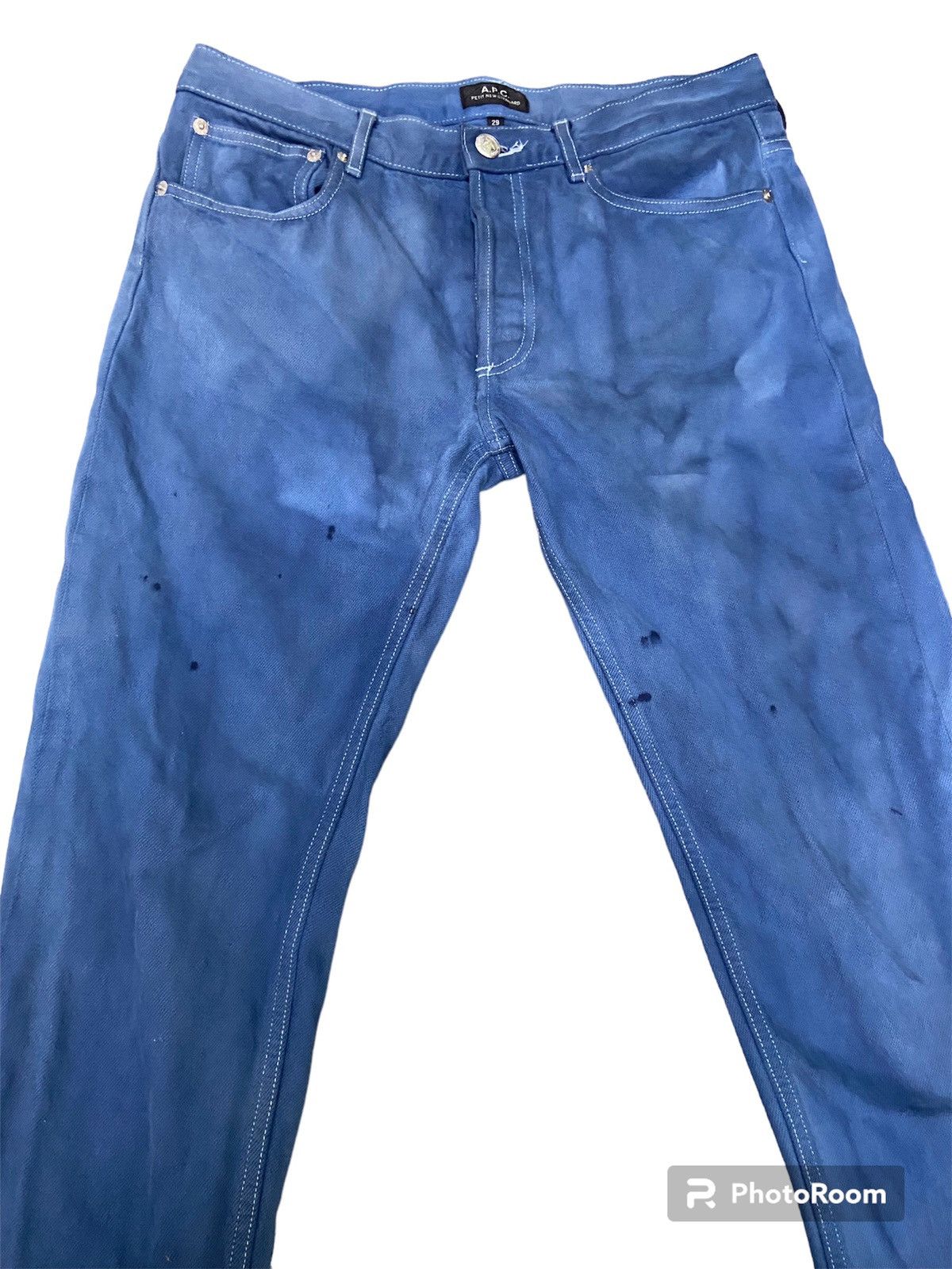 A.P.C. A.P.C blue jeans colour faded but look like design Size US 32 / EU 48 - 4 Thumbnail
